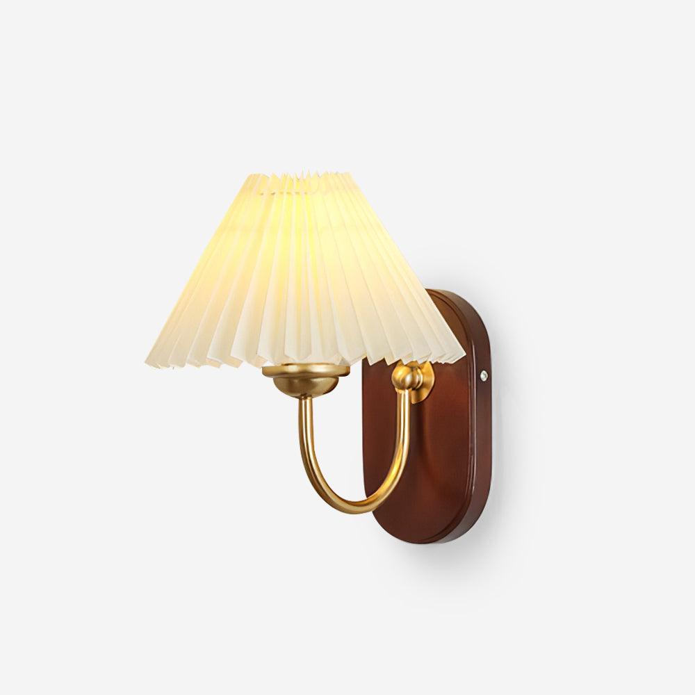 Solenne Vintage Pleated Shade Wall Lamp - Letslighting