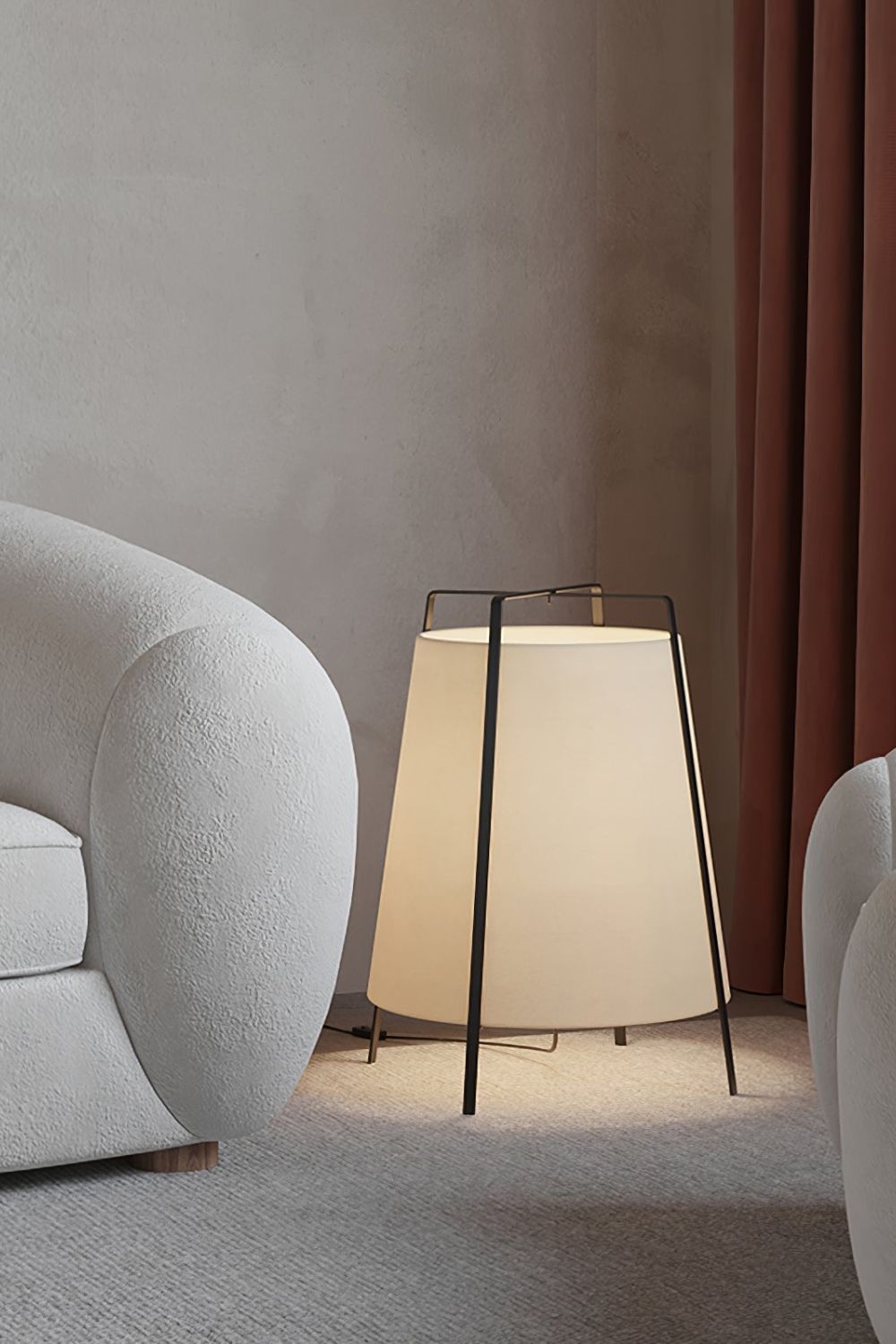 Lexis Fabric Scandinavian Table Lamp - Letslighting