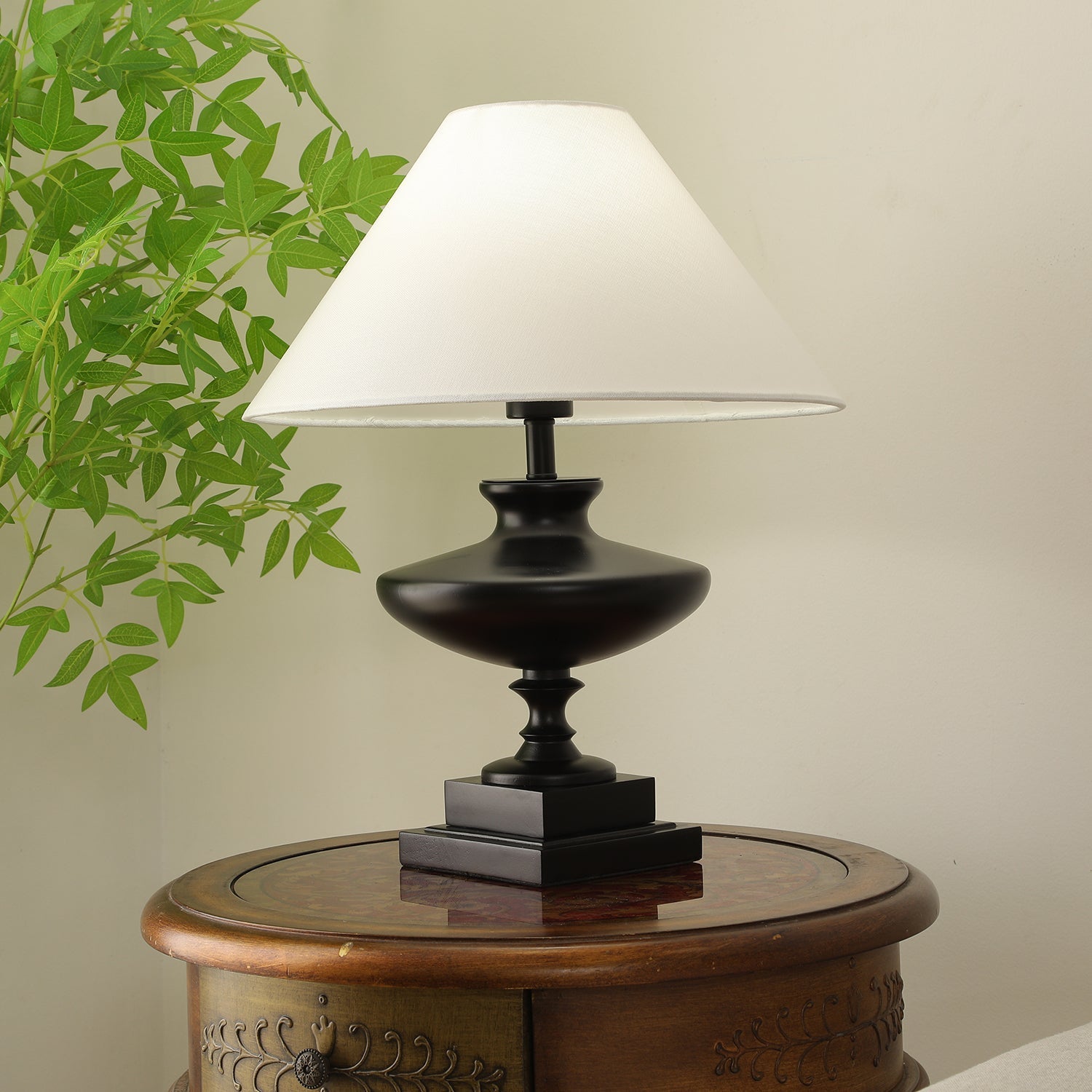 Liorat Wood & Fabric Table Lamp - Letslighting
