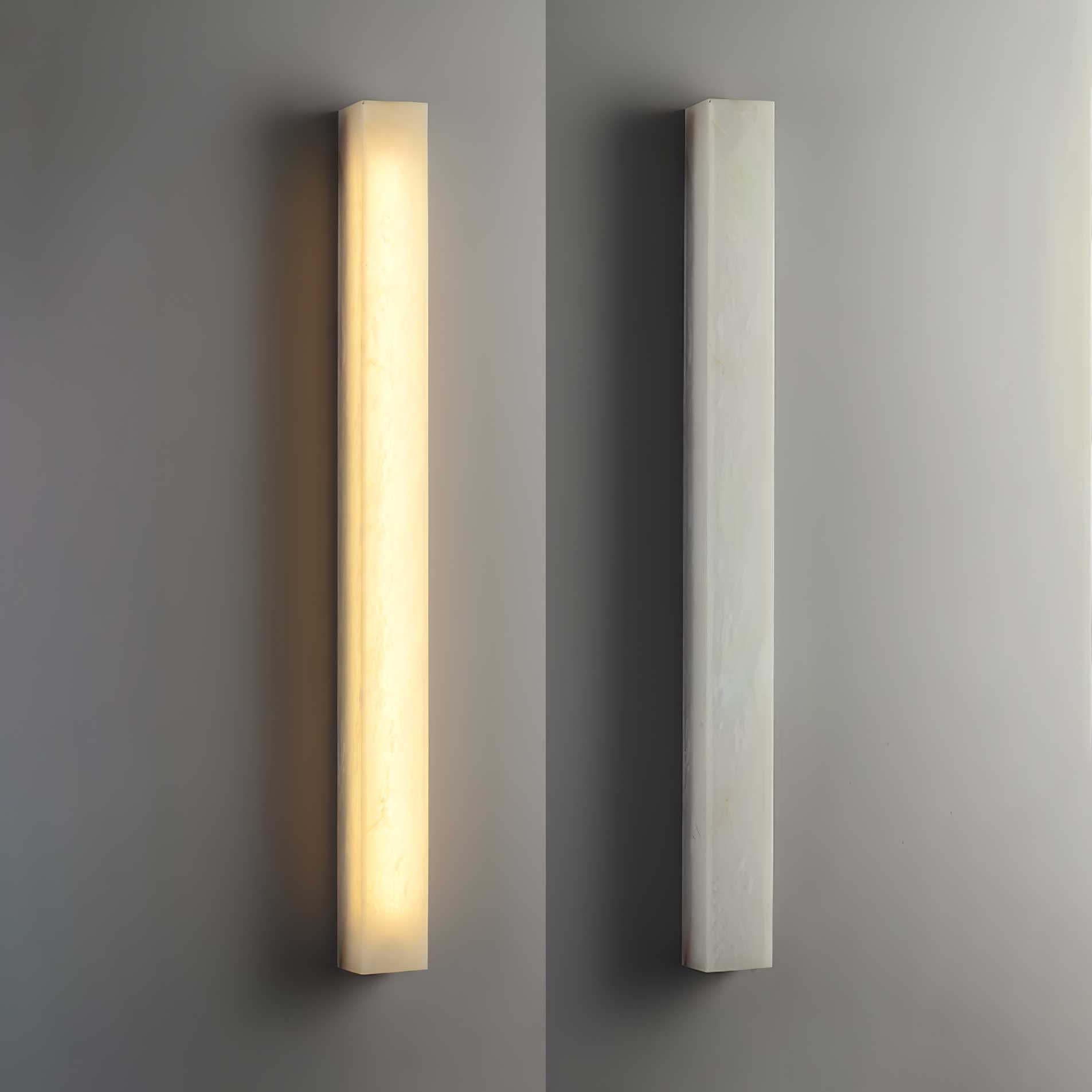 Irina Cylindrical Alabaster Wall Light - Letslighting