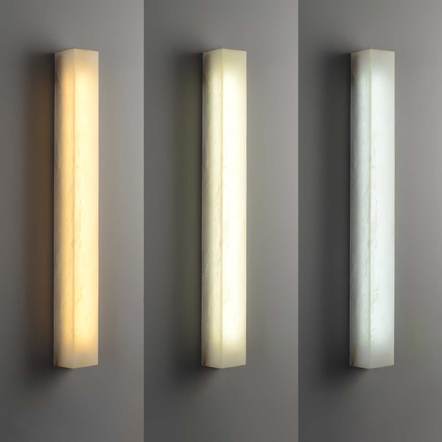 Irina Cylindrical Alabaster Wall Light - Letslighting
