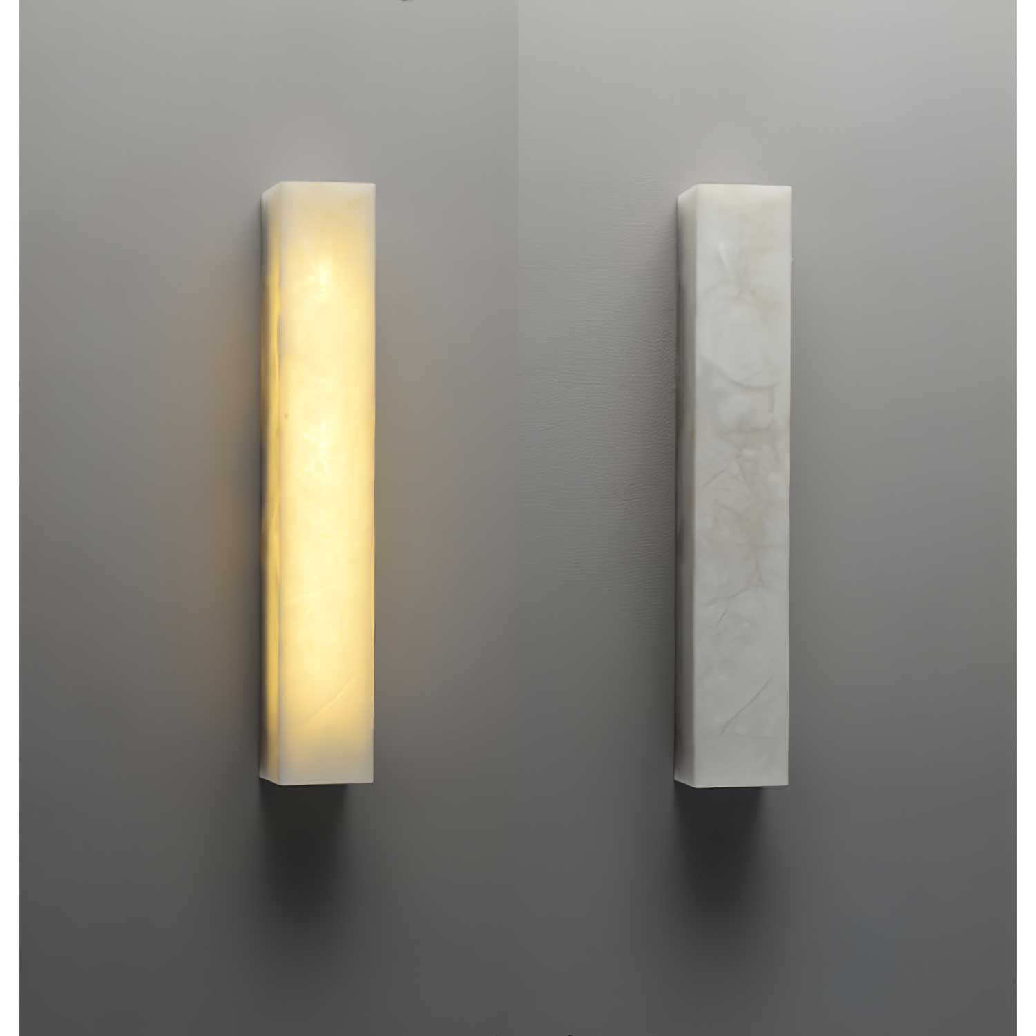 Irina Cylindrical Alabaster Wall Light - Letslighting