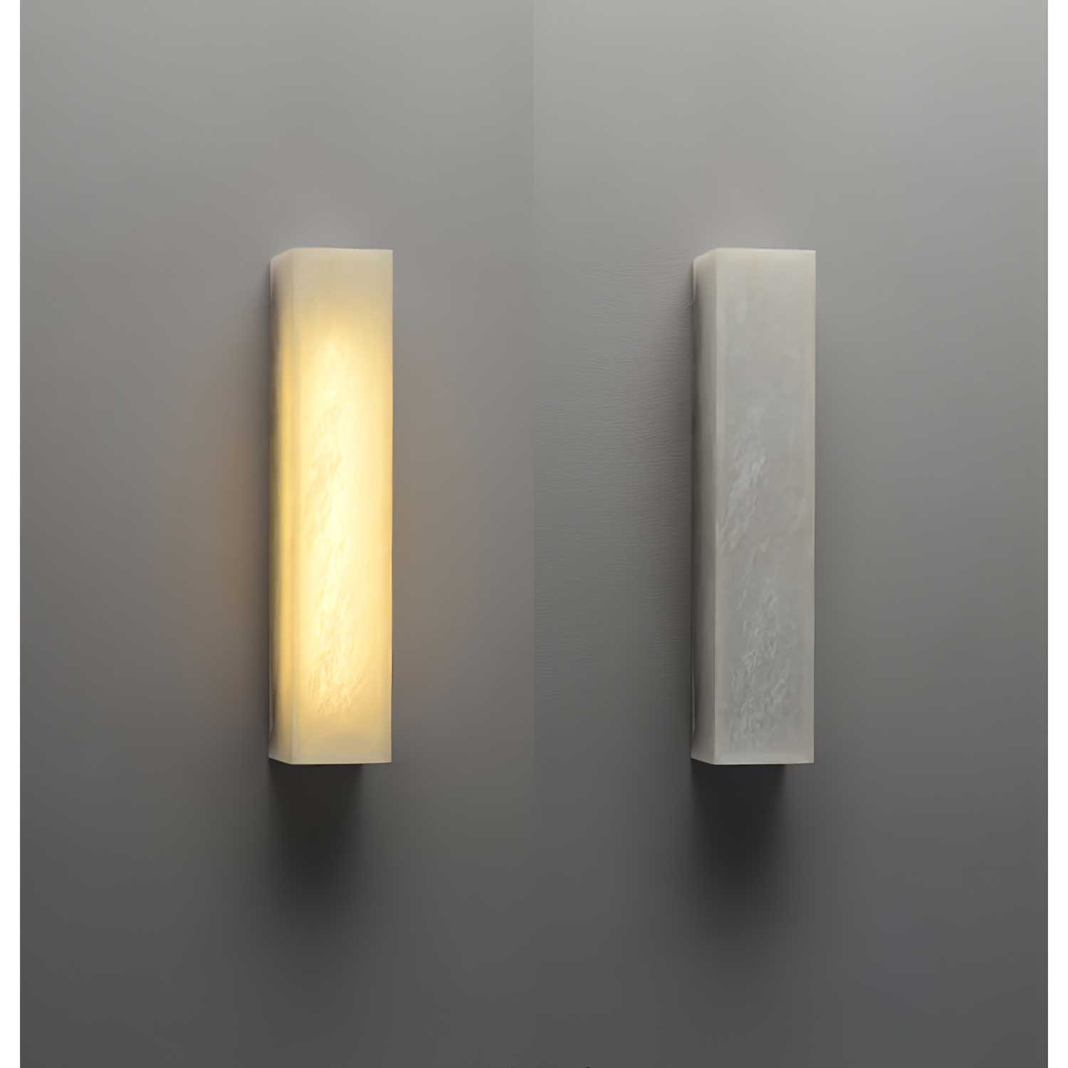 Irina Cylindrical Alabaster Wall Light - Letslighting