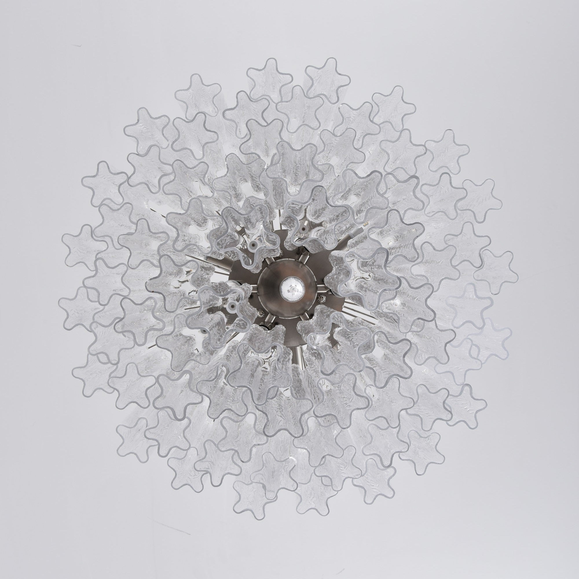 Aurora Chandelier Clear Glass Multi-Tier Crystal Glow - Letslighting