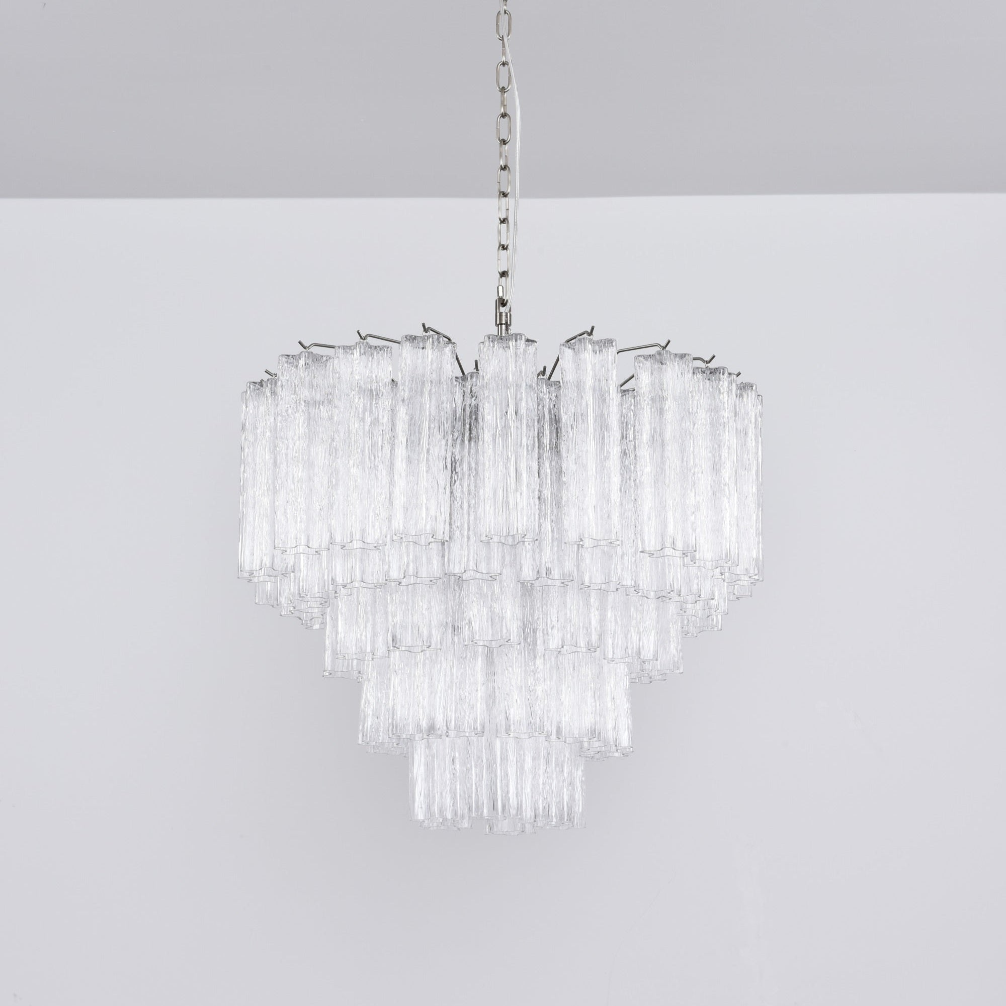 Aurora Chandelier Clear Glass Multi-Tier Crystal Glow - Letslighting