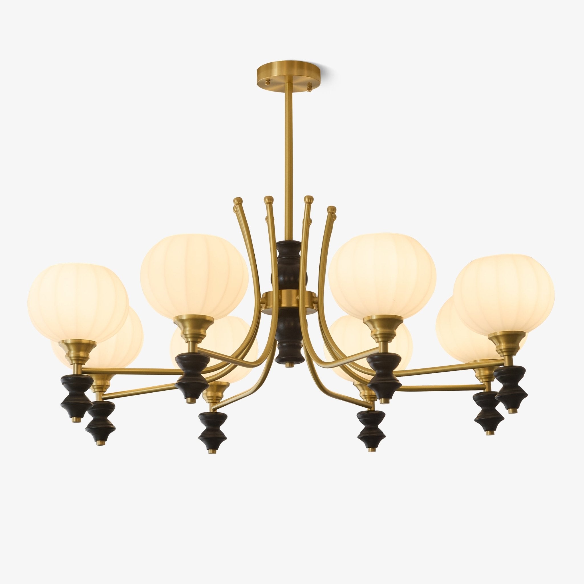 Zavenen Traditional Elegance Vintage Brass Wood Chandelier - Letslighting