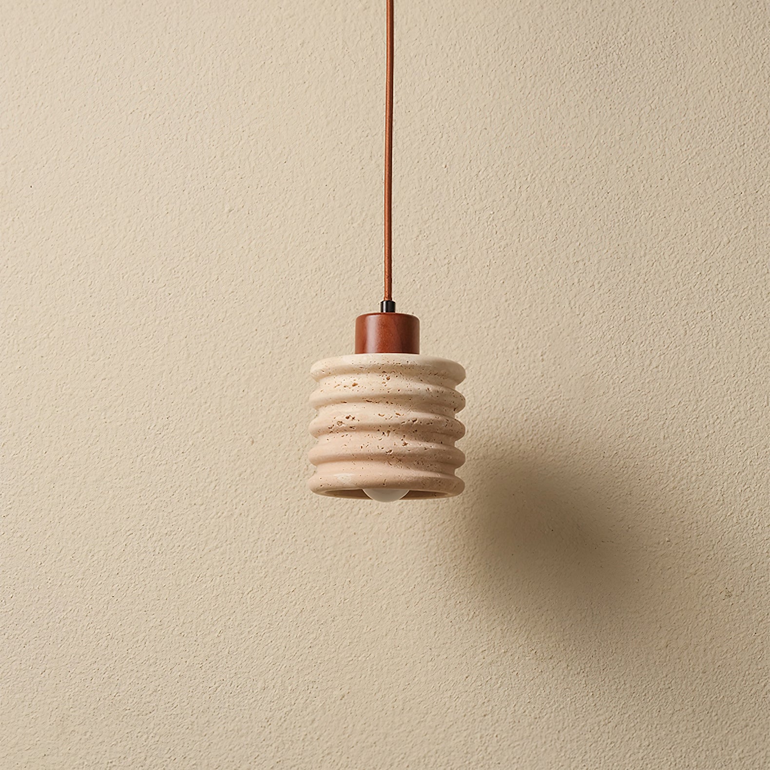 Burlat Pendant Light Travertine - Letslighting