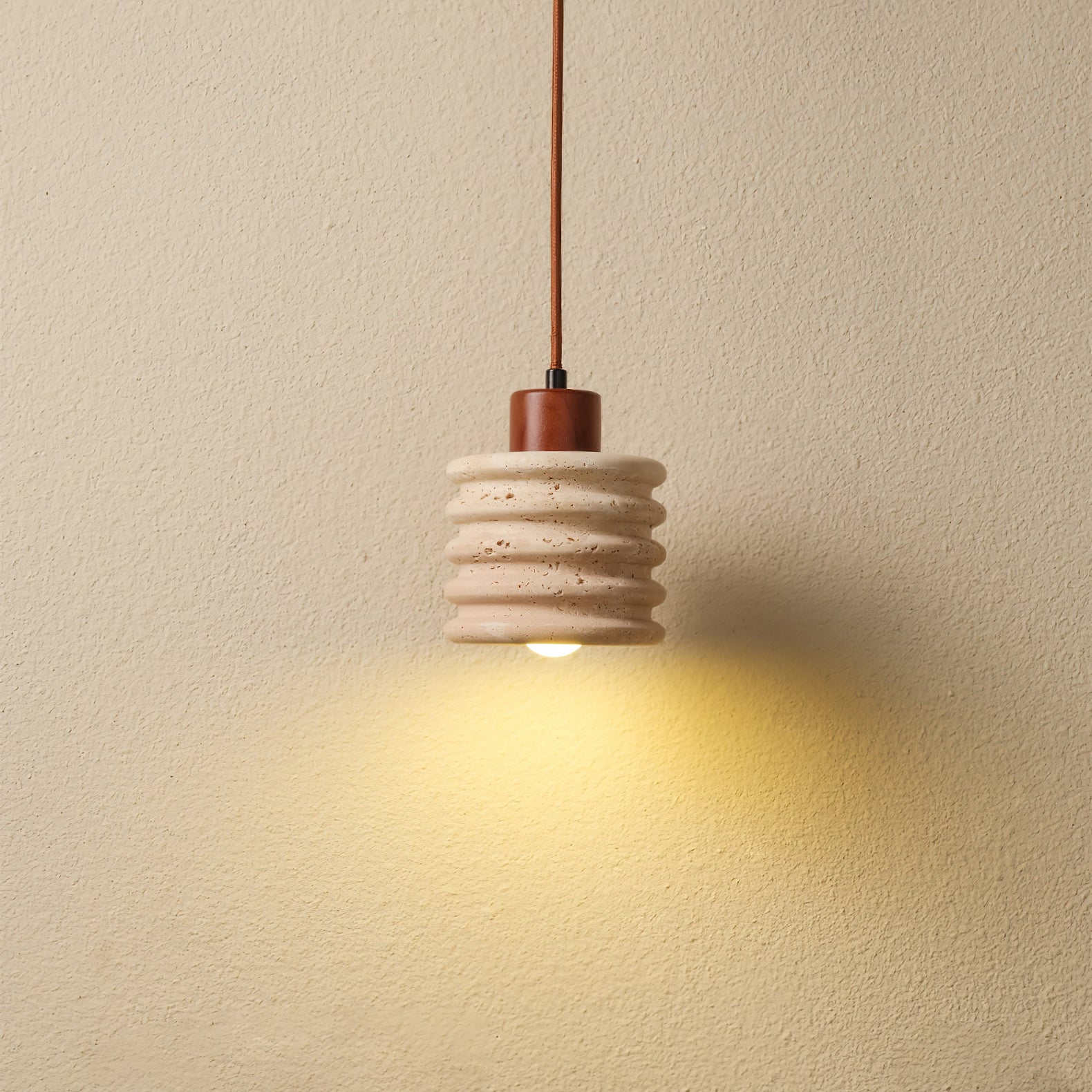 Burlat Pendant Light Travertine - Letslighting