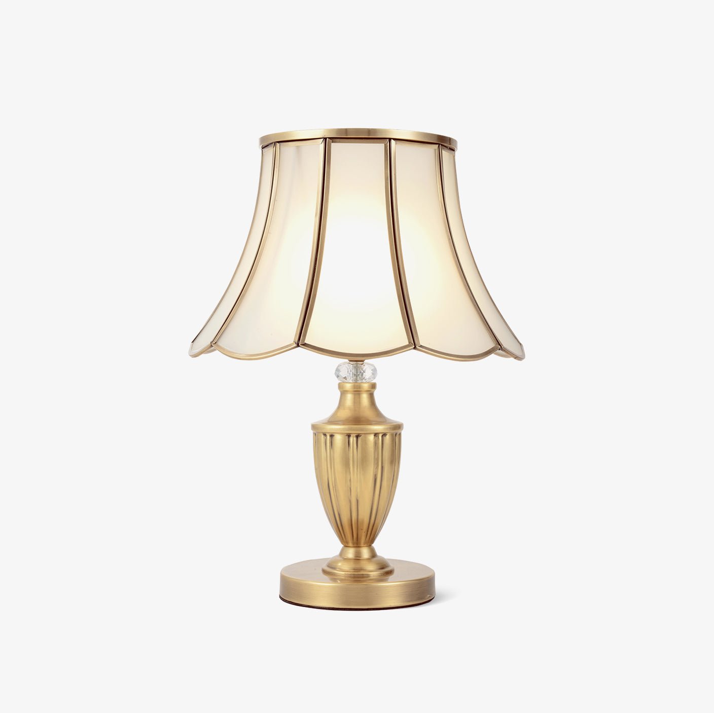 Valencia Brass & Glass Vintage Table Lamp - Letslighting