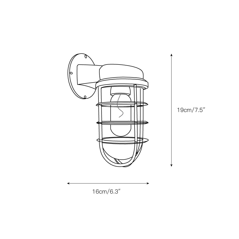 Ozorel Vintage Unique Glass Wall Lamp - Letslighting