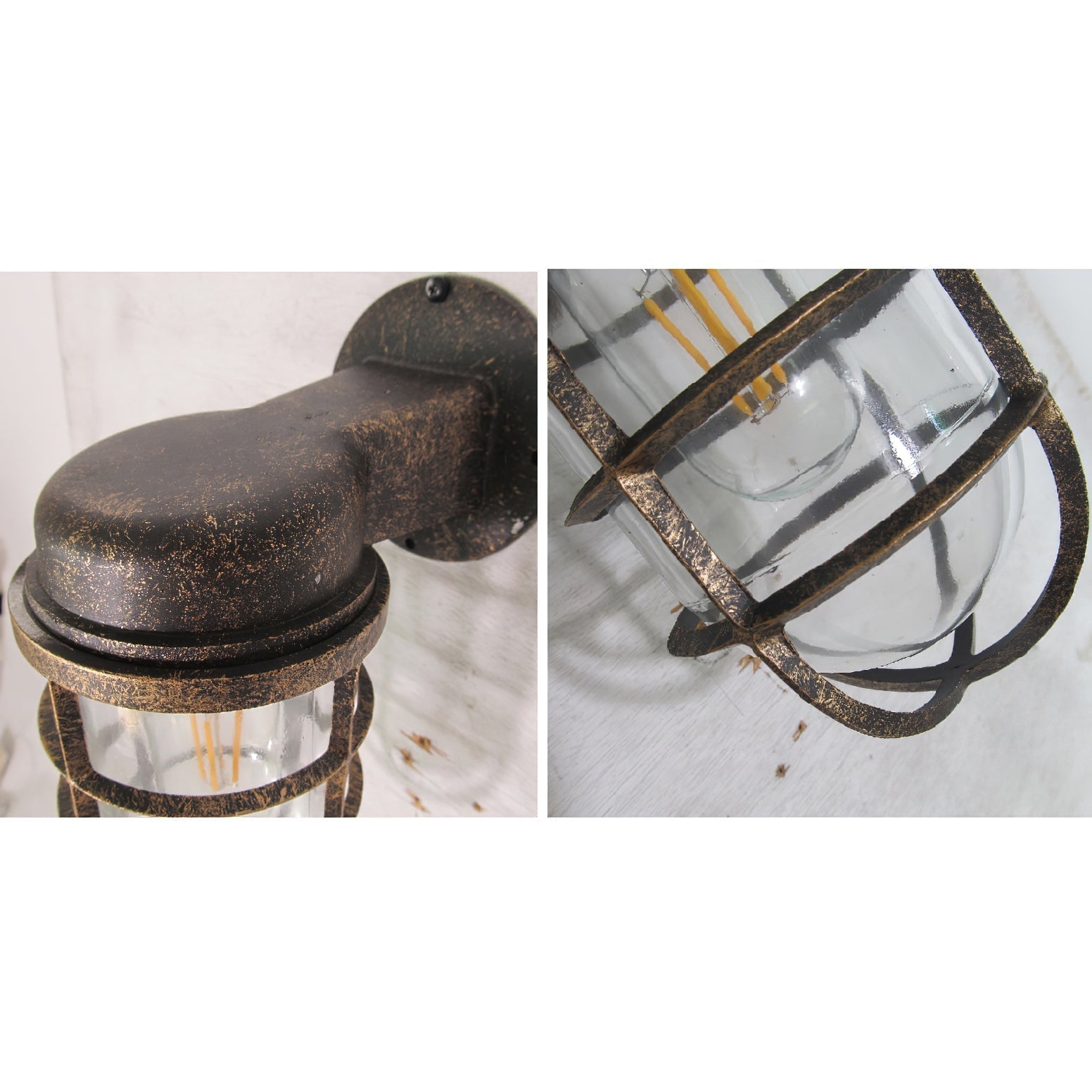 Ozorel Vintage Unique Glass Wall Lamp - Letslighting