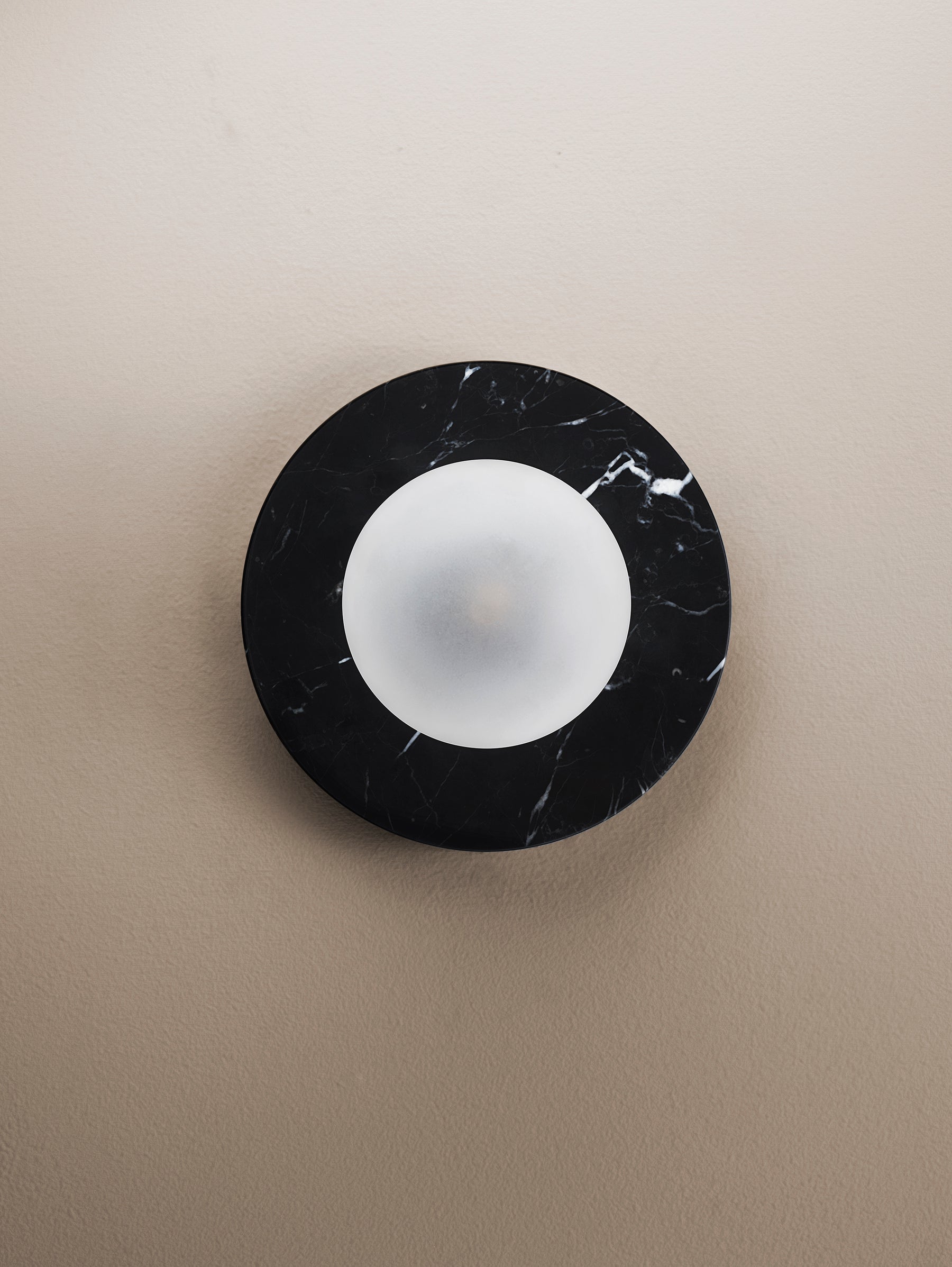 Arthaen Modern Minimalist Marble Travertine Flushmount Sconce Wall Lamp - Letslighting