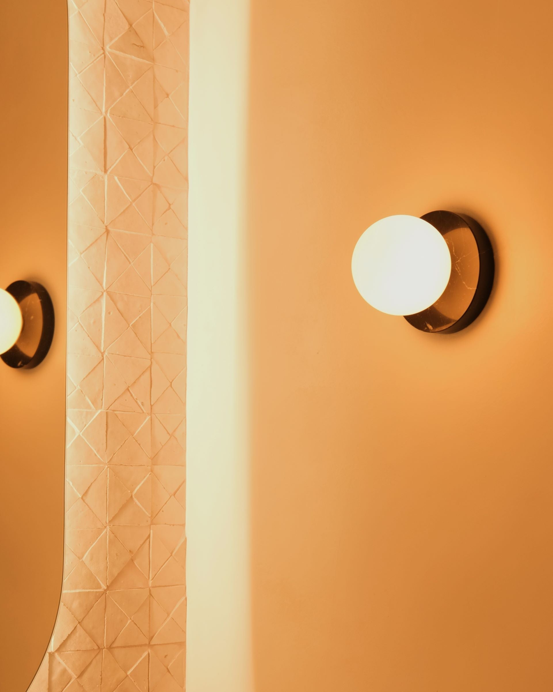 Arthaen Modern Minimalist Marble Travertine Flushmount Sconce Wall Lamp - Letslighting