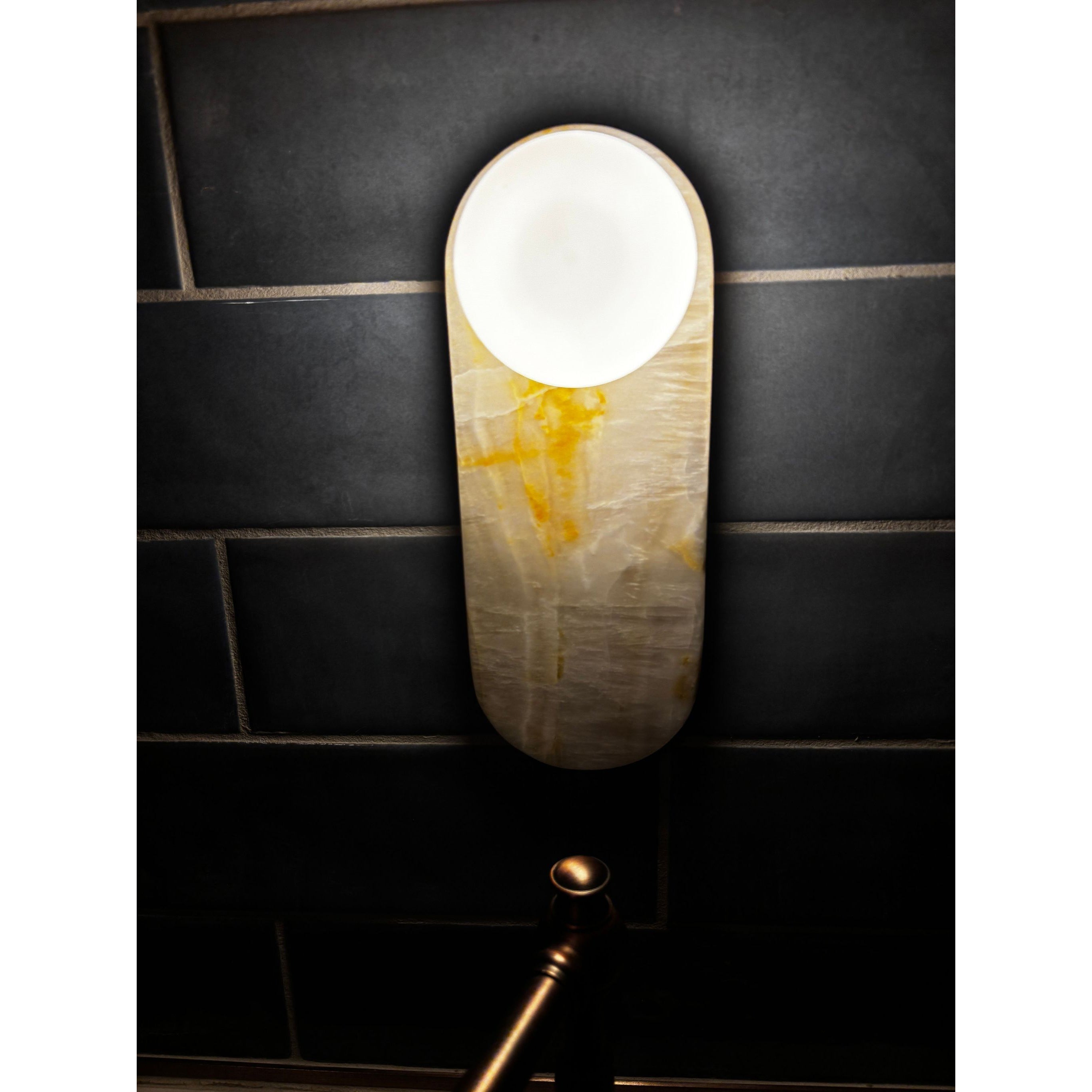 Syraeia Modern Minimalist Marble Jade Wall Lamp - Letslighting