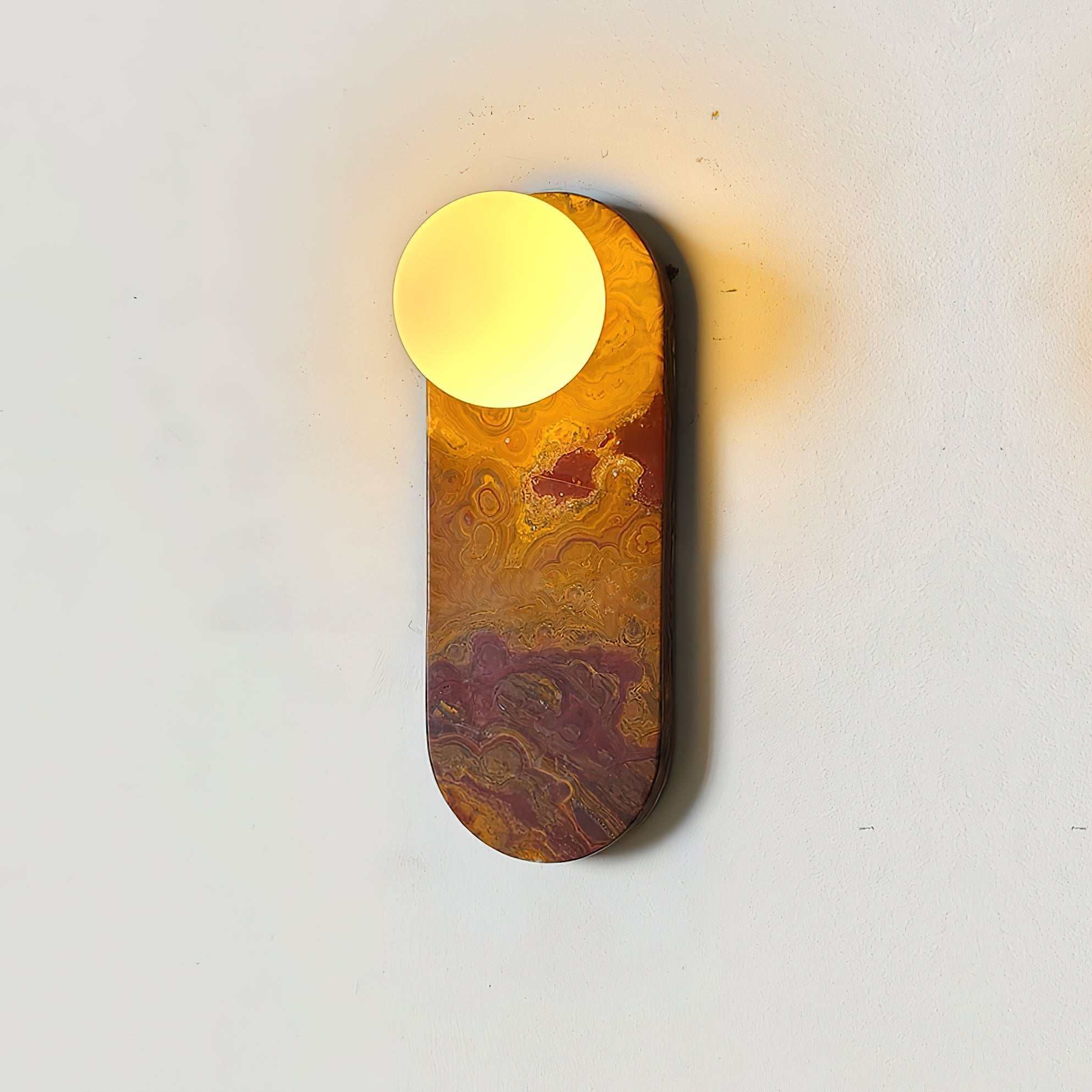 Olnoreth Premium Nordic Art Marble Glass Wall Lamp - Letslighting