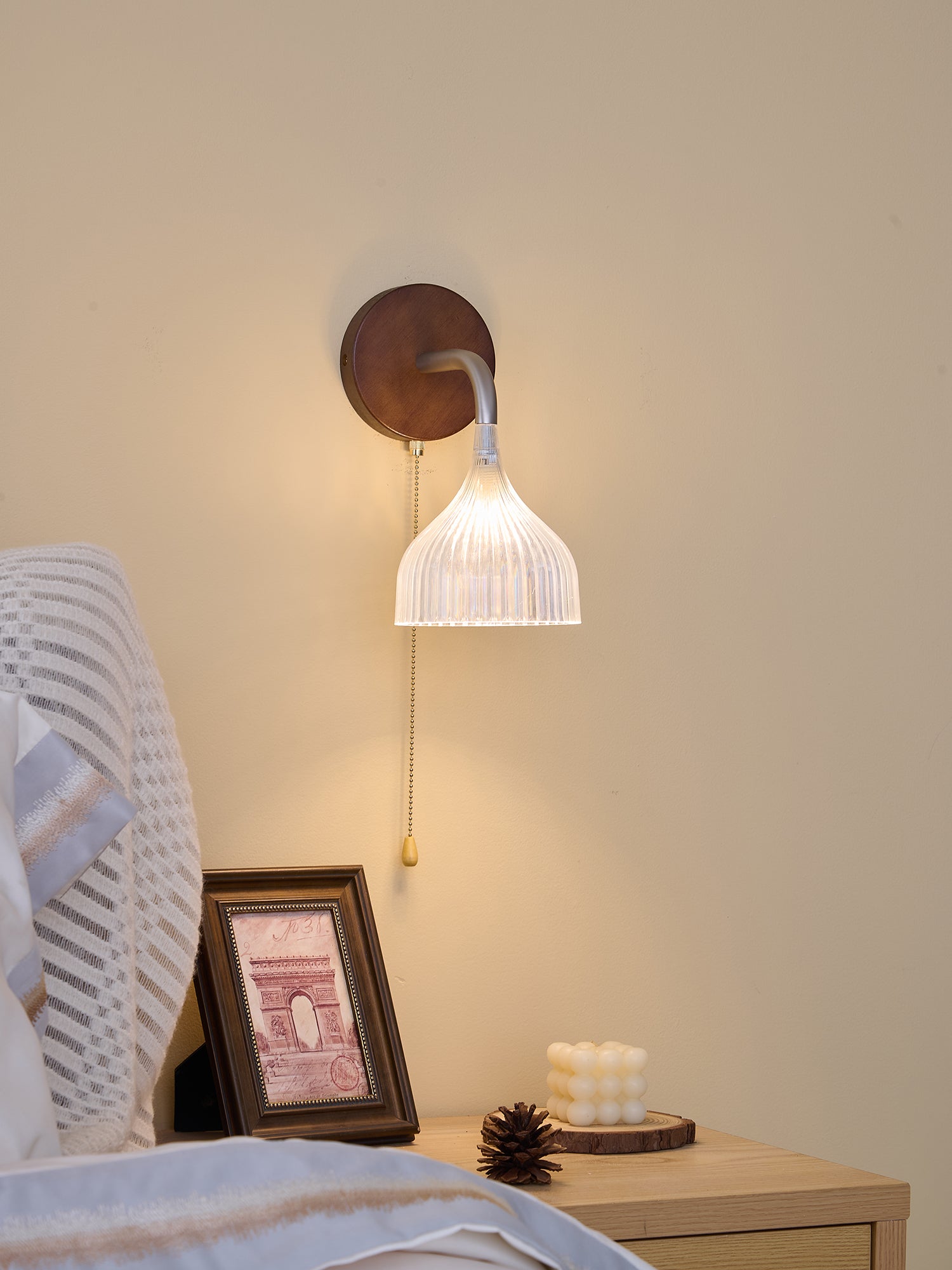 Cimararae Elegance Classic Wood Wall Lamp - Letslighting
