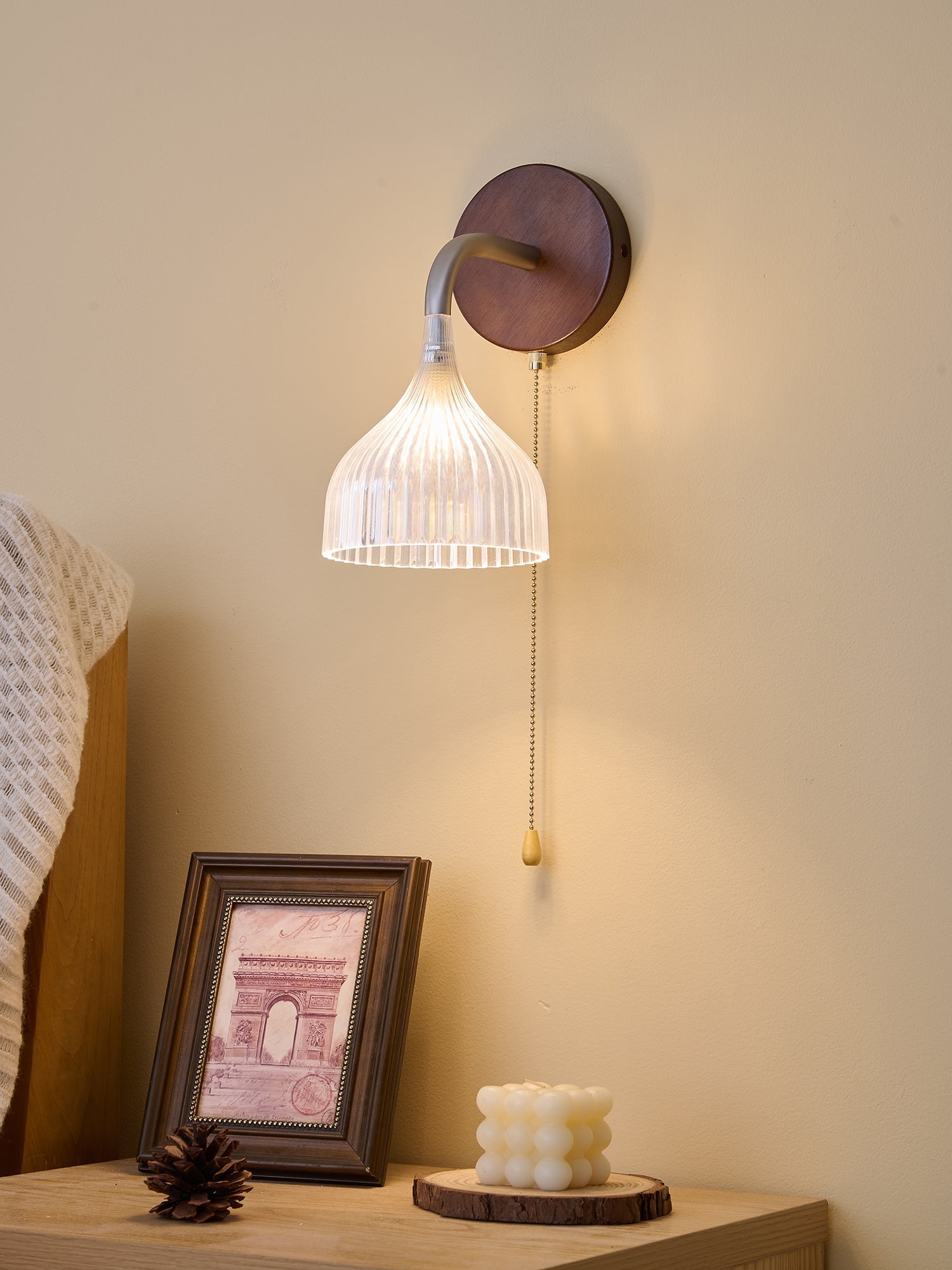 Cimararae Elegance Classic Wood Wall Lamp - Letslighting