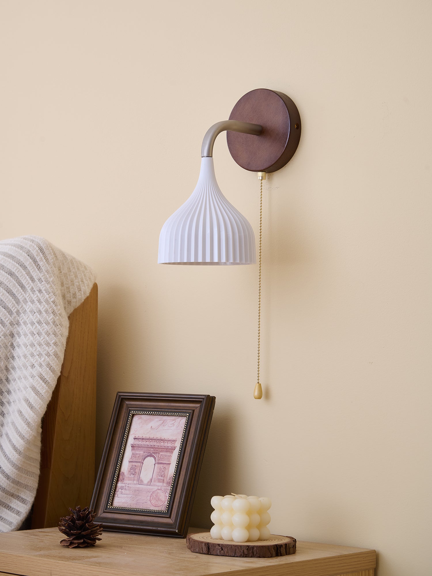 Cimararae Elegance Classic Wood Wall Lamp - Letslighting
