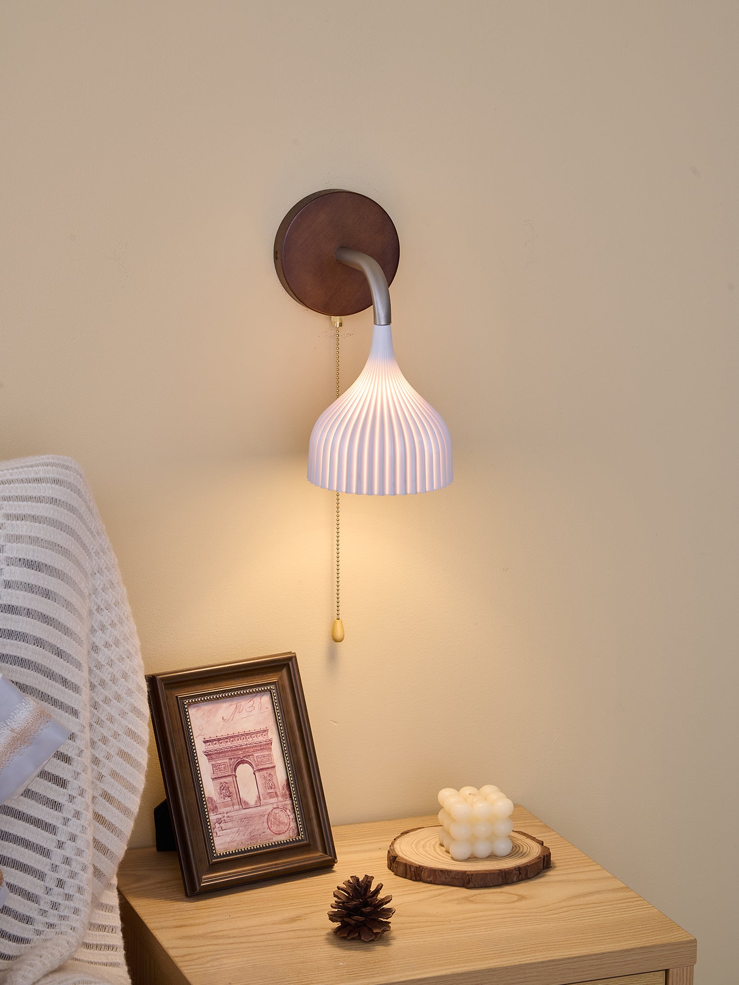 Cimararae Elegance Classic Wood Wall Lamp - Letslighting