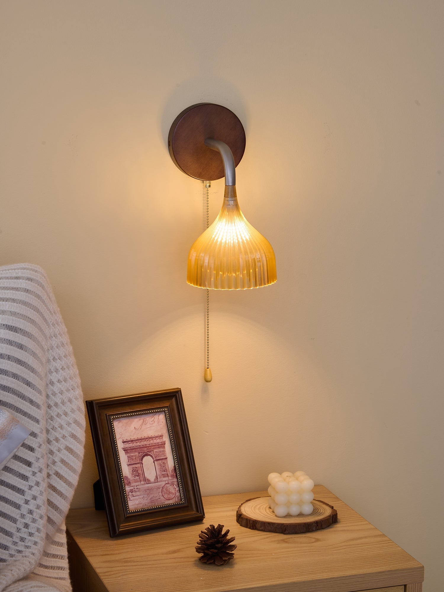 Cimararae Elegance Classic Wood Wall Lamp - Letslighting