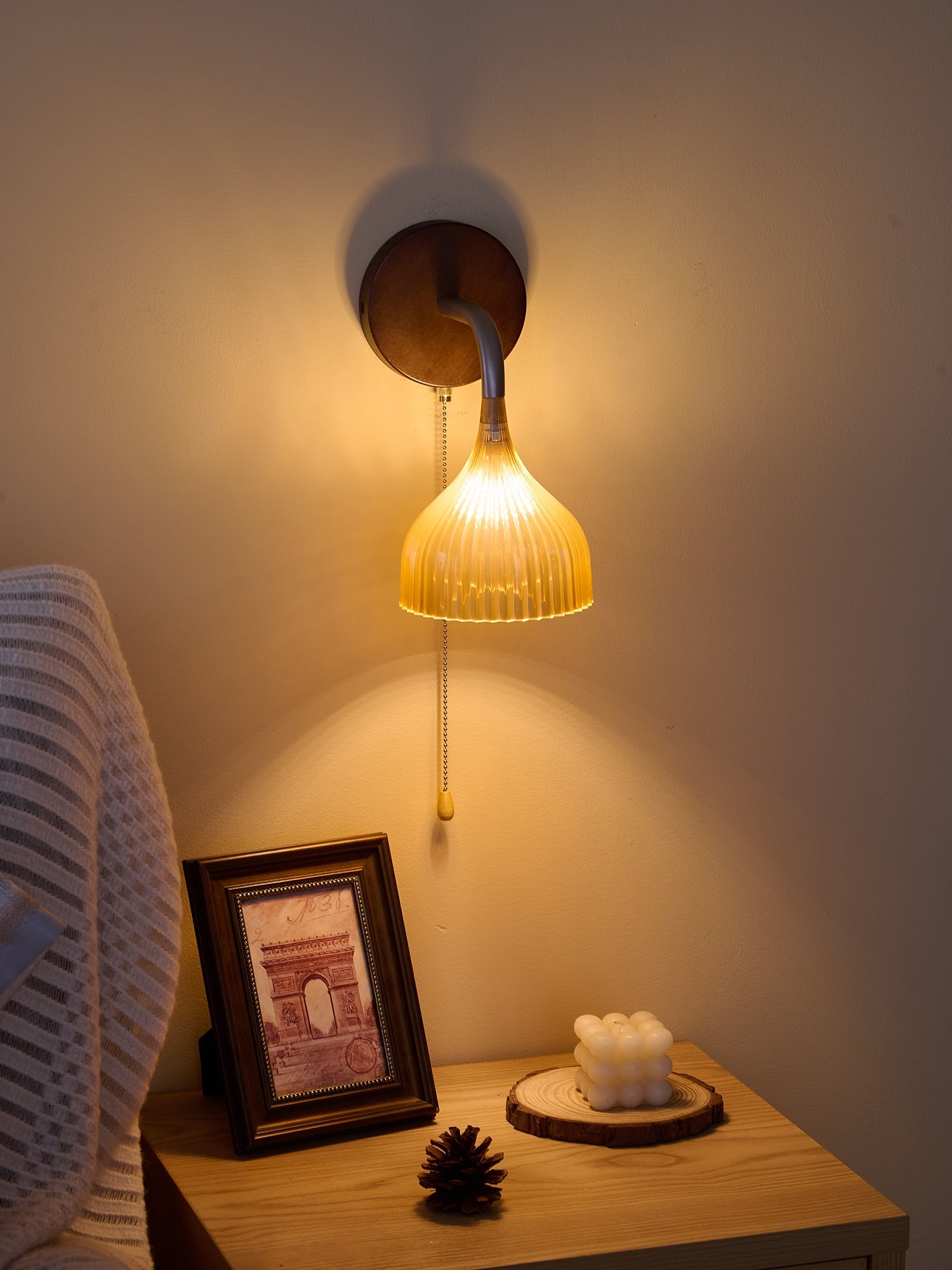 Cimararae Elegance Classic Wood Wall Lamp - Letslighting