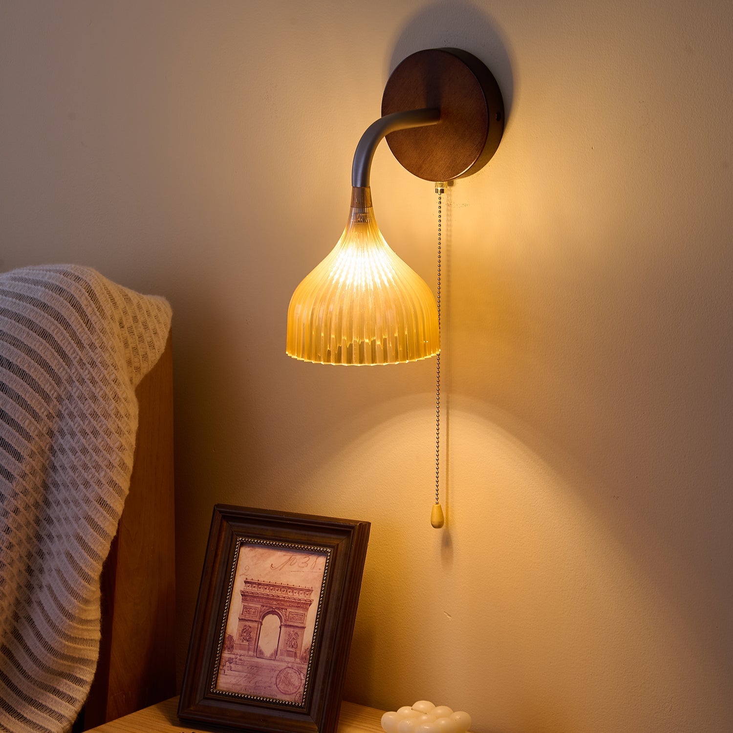 Cimararae Elegance Classic Wood Wall Lamp - Letslighting
