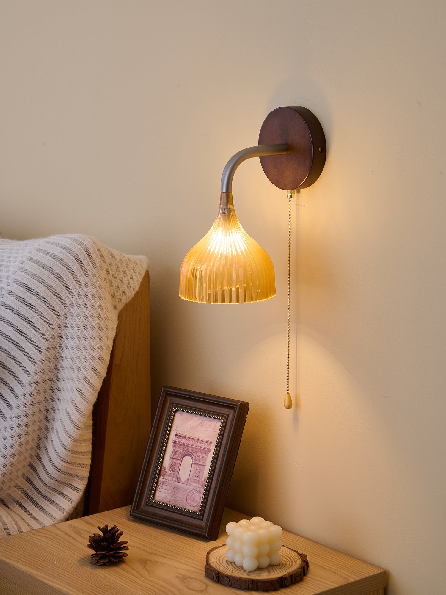Cimararae Elegance Classic Wood Wall Lamp - Letslighting