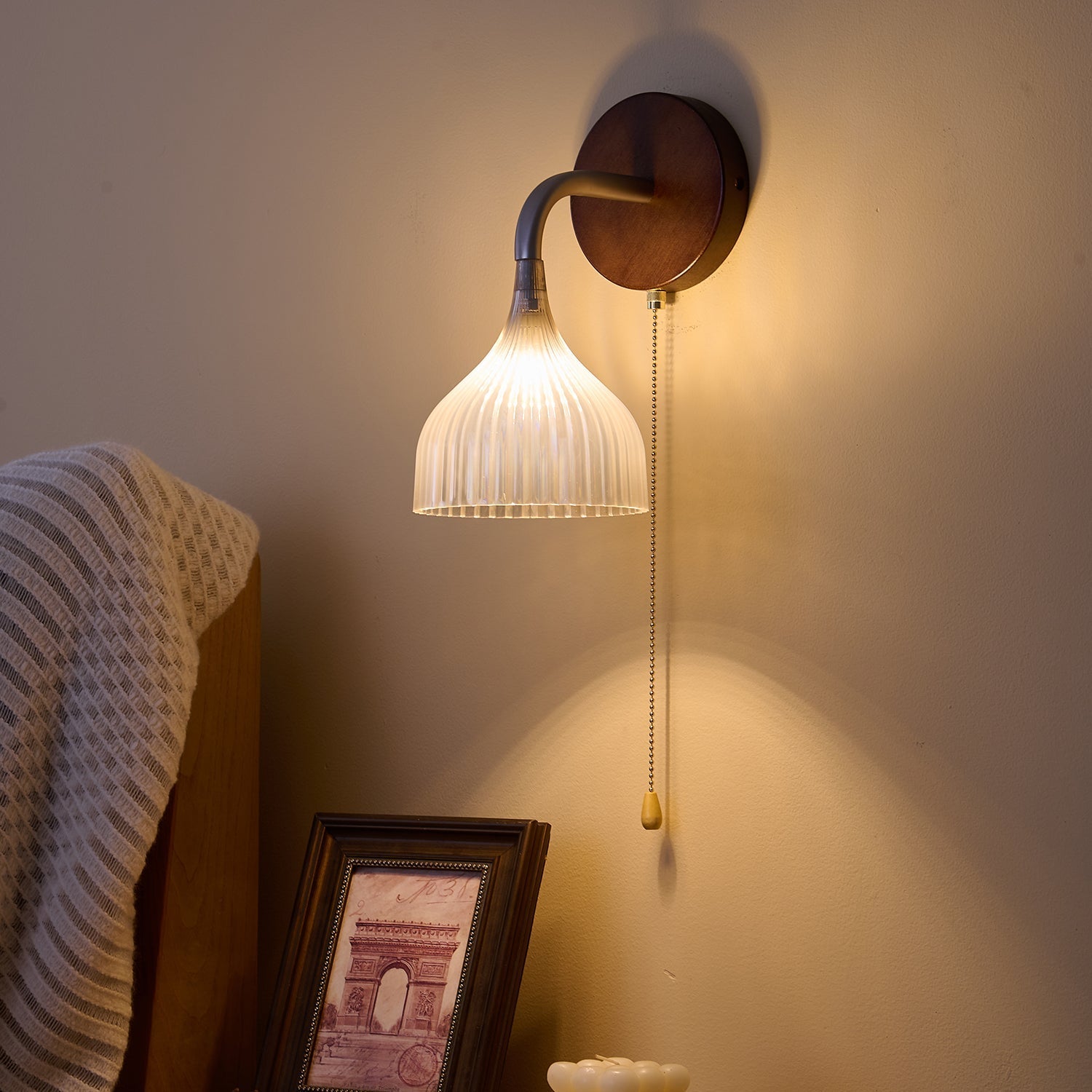 Cimararae Elegance Classic Wood Wall Lamp - Letslighting