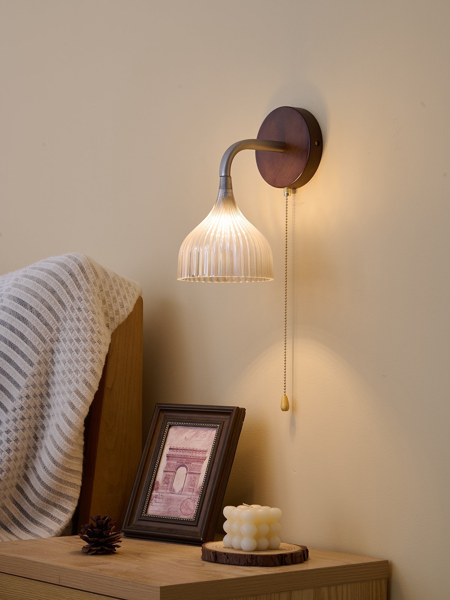 Cimararae Elegance Classic Wood Wall Lamp - Letslighting