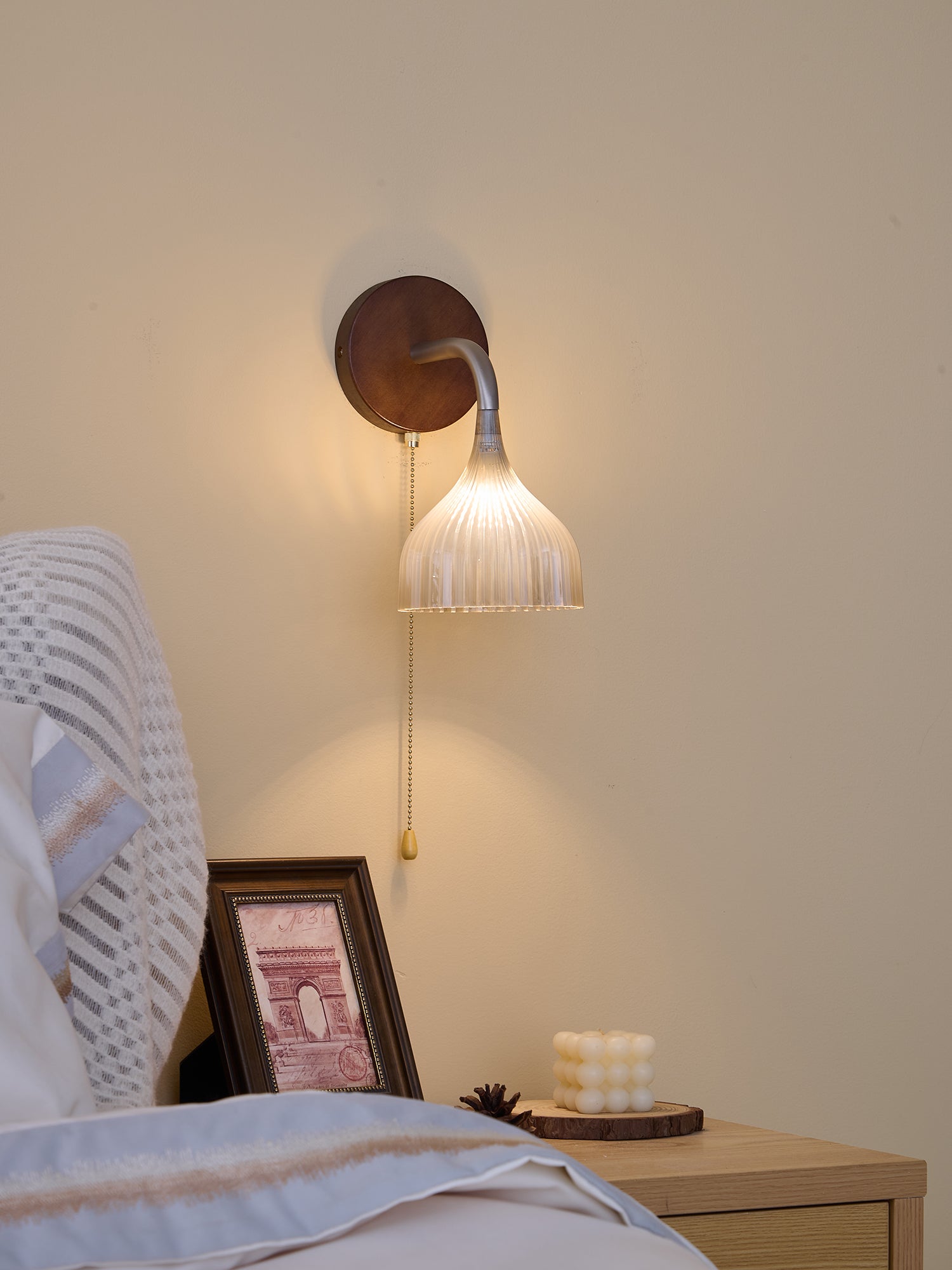 Cimararae Elegance Classic Wood Wall Lamp - Letslighting
