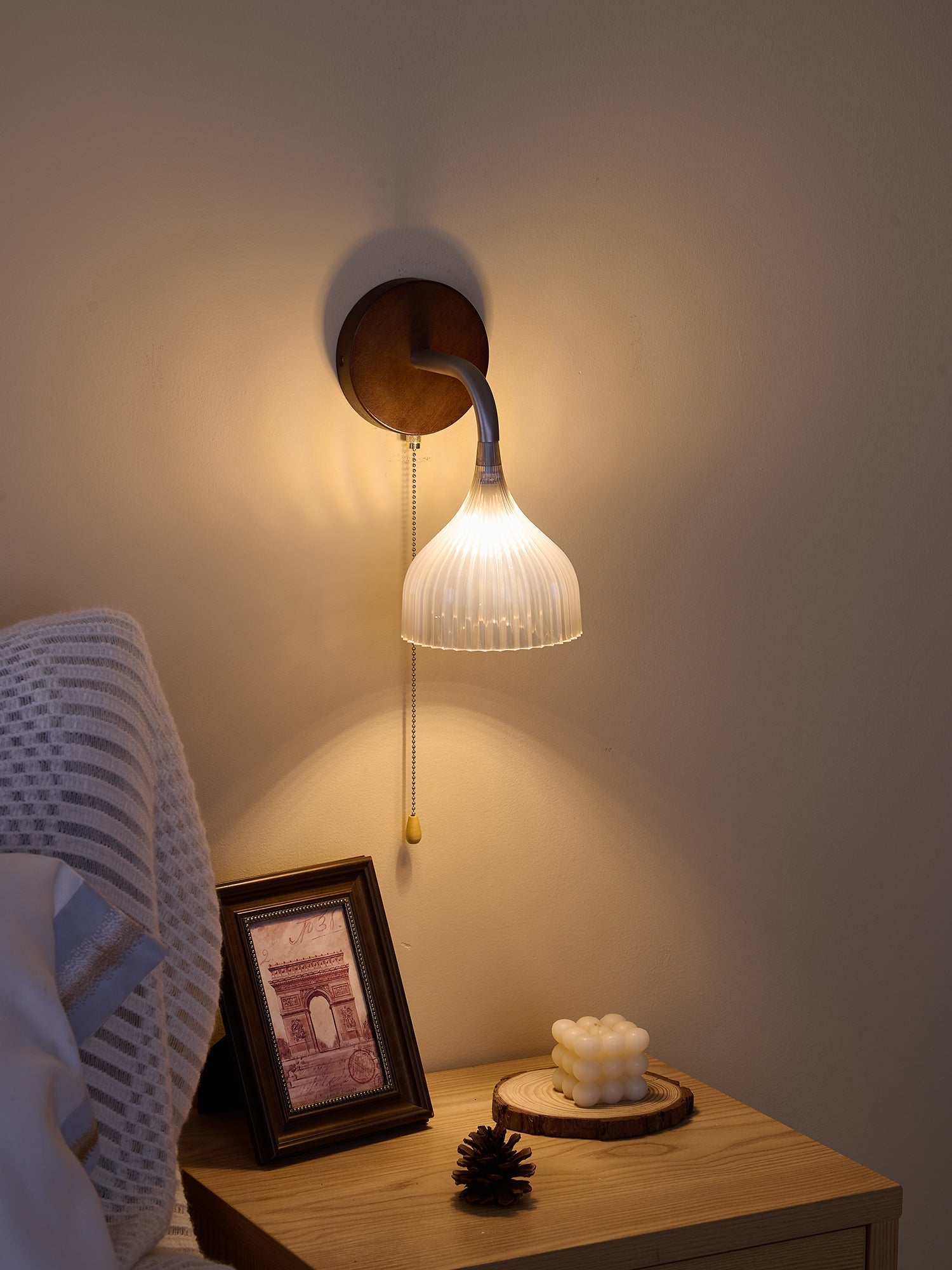 Cimararae Elegance Classic Wood Wall Lamp - Letslighting