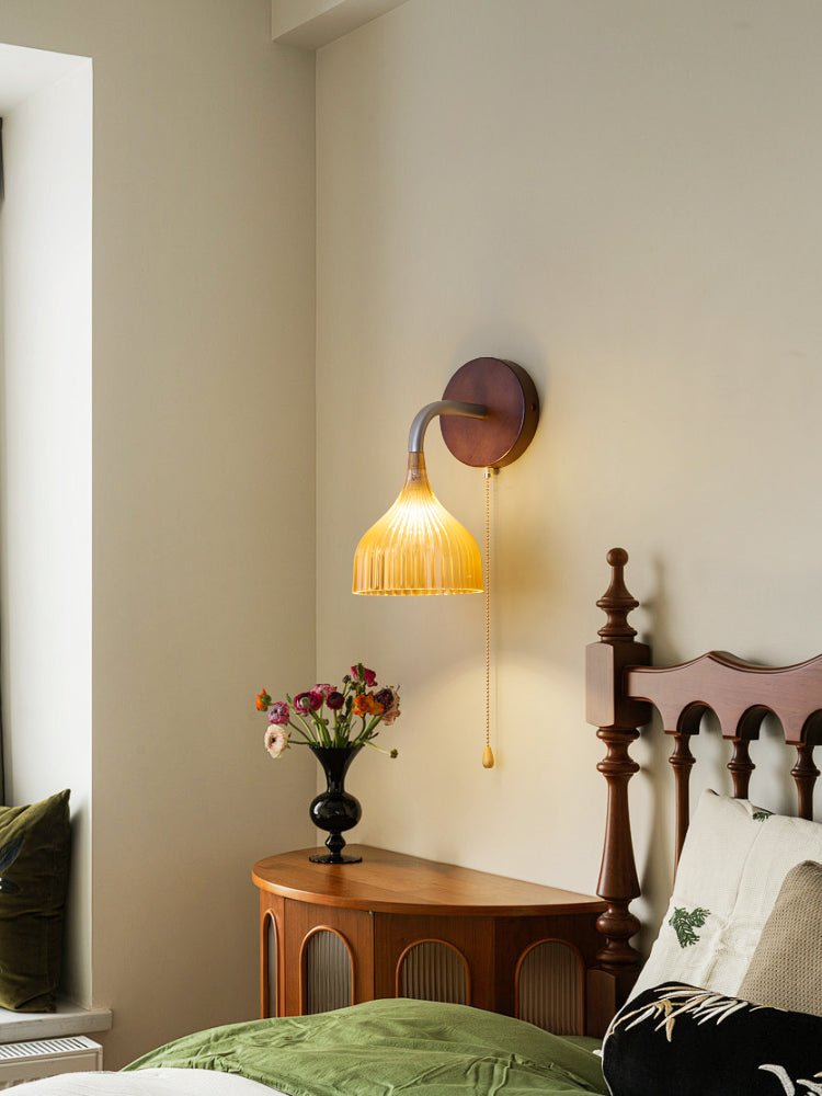 Cimararae Elegance Classic Wood Wall Lamp - Letslighting