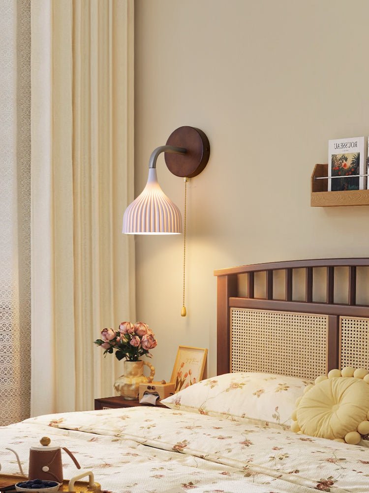 Cimararae Elegance Classic Wood Wall Lamp - Letslighting