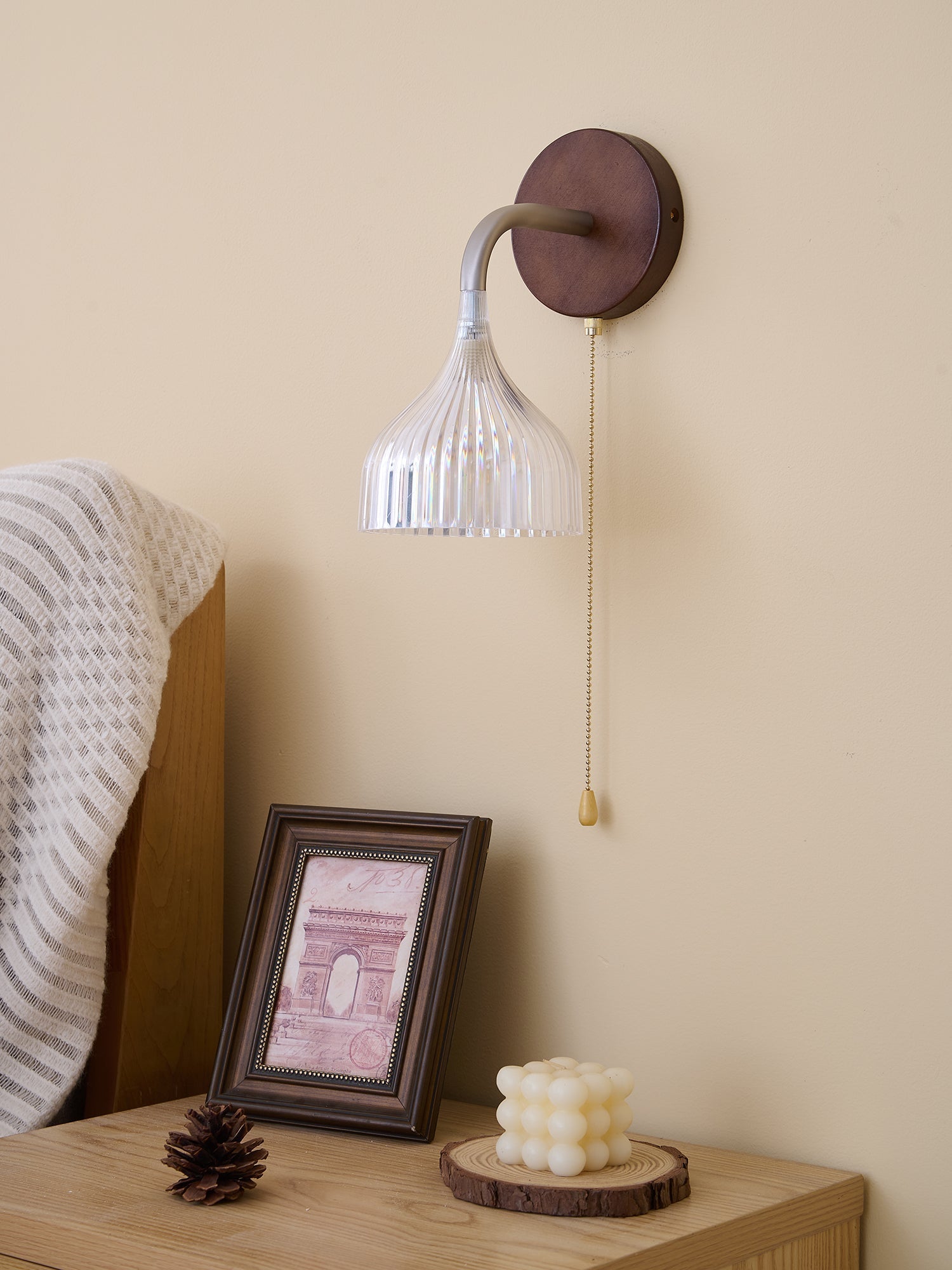 Cimararae Elegance Classic Wood Wall Lamp - Letslighting