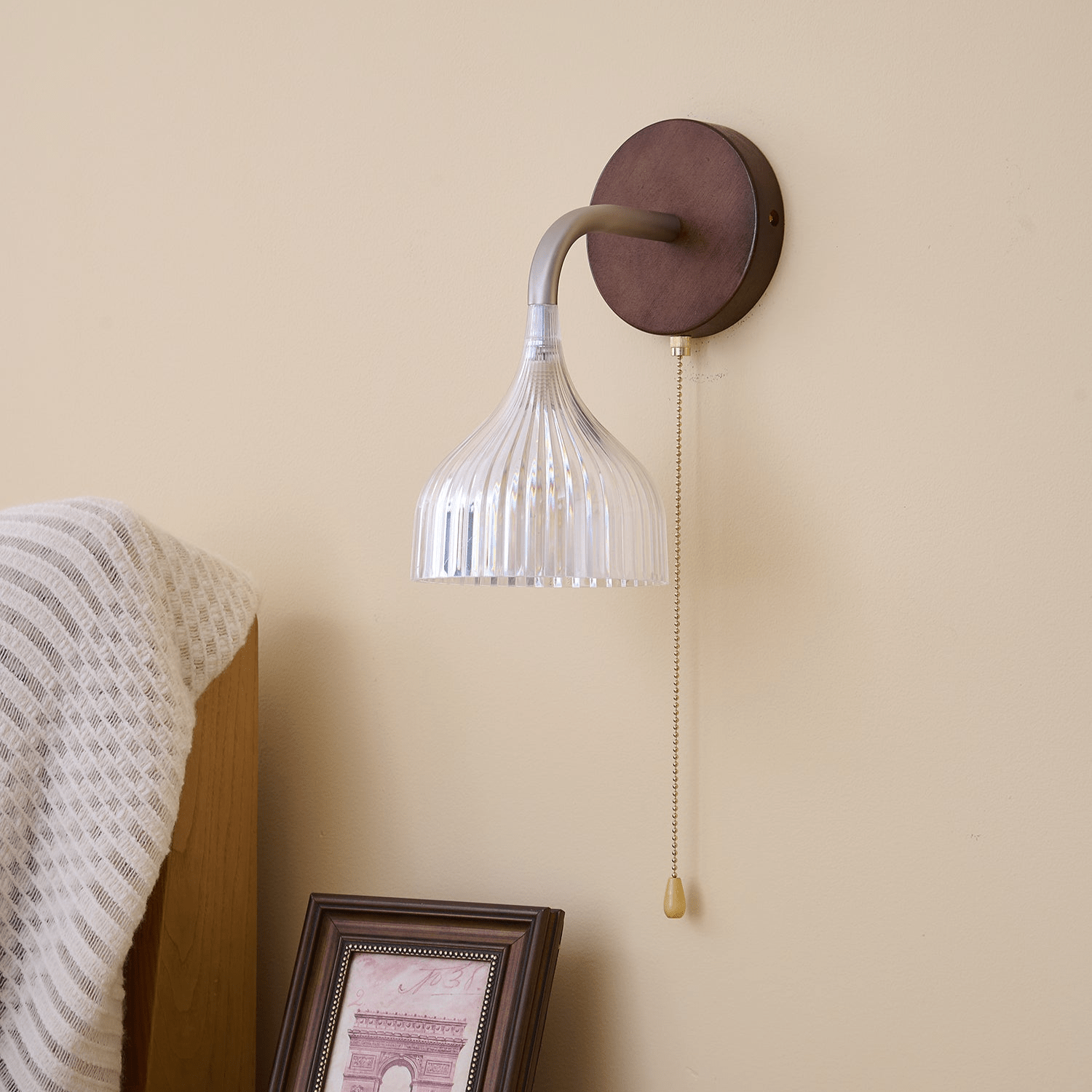Cimararae Elegance Classic Wood Wall Lamp - Letslighting