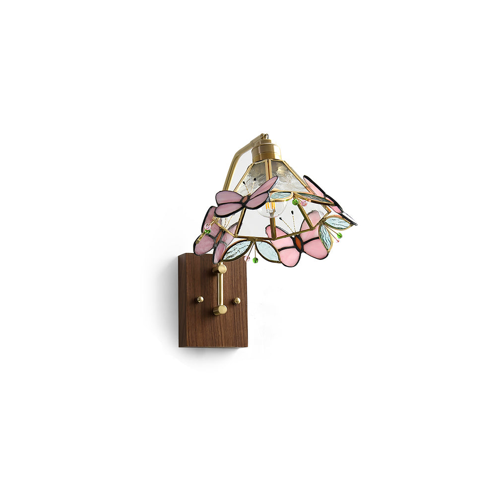Tiffany Butterfly Wall Lamp Glass - Letslighting