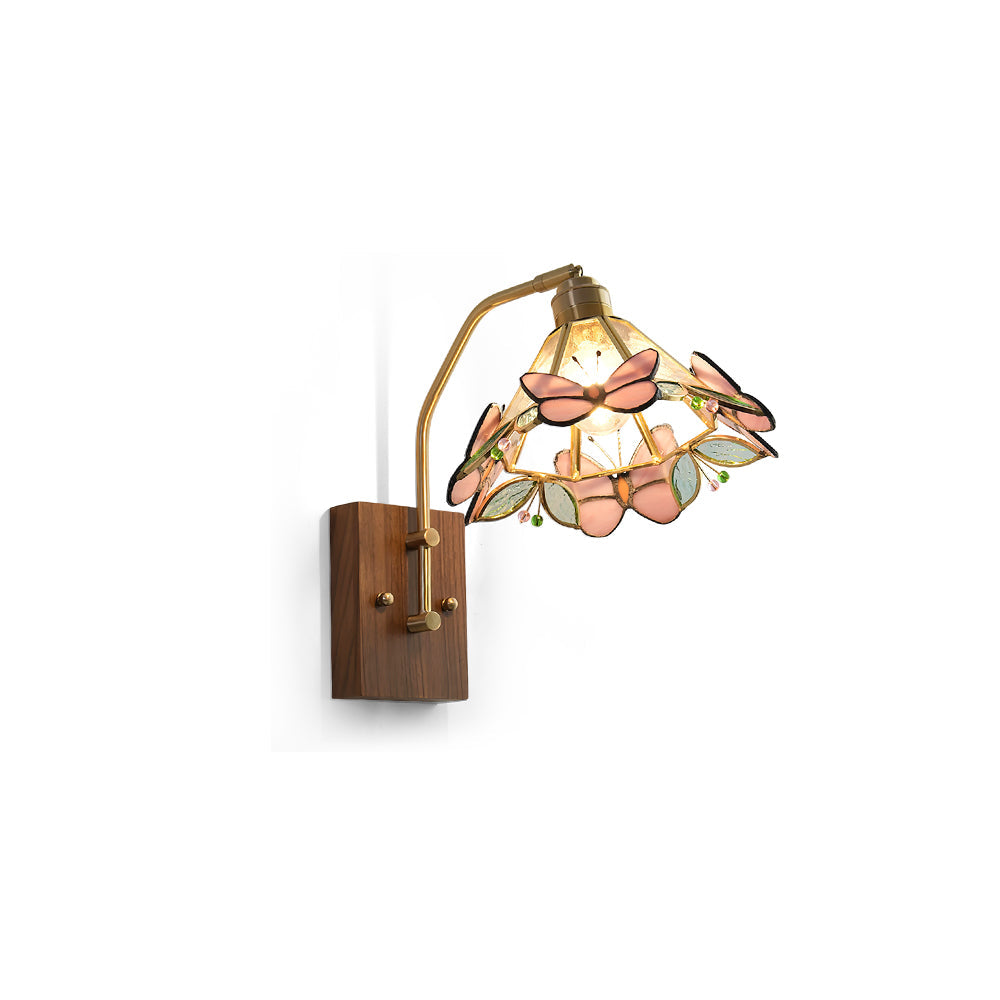 Tiffany Butterfly Wall Lamp Glass - Letslighting
