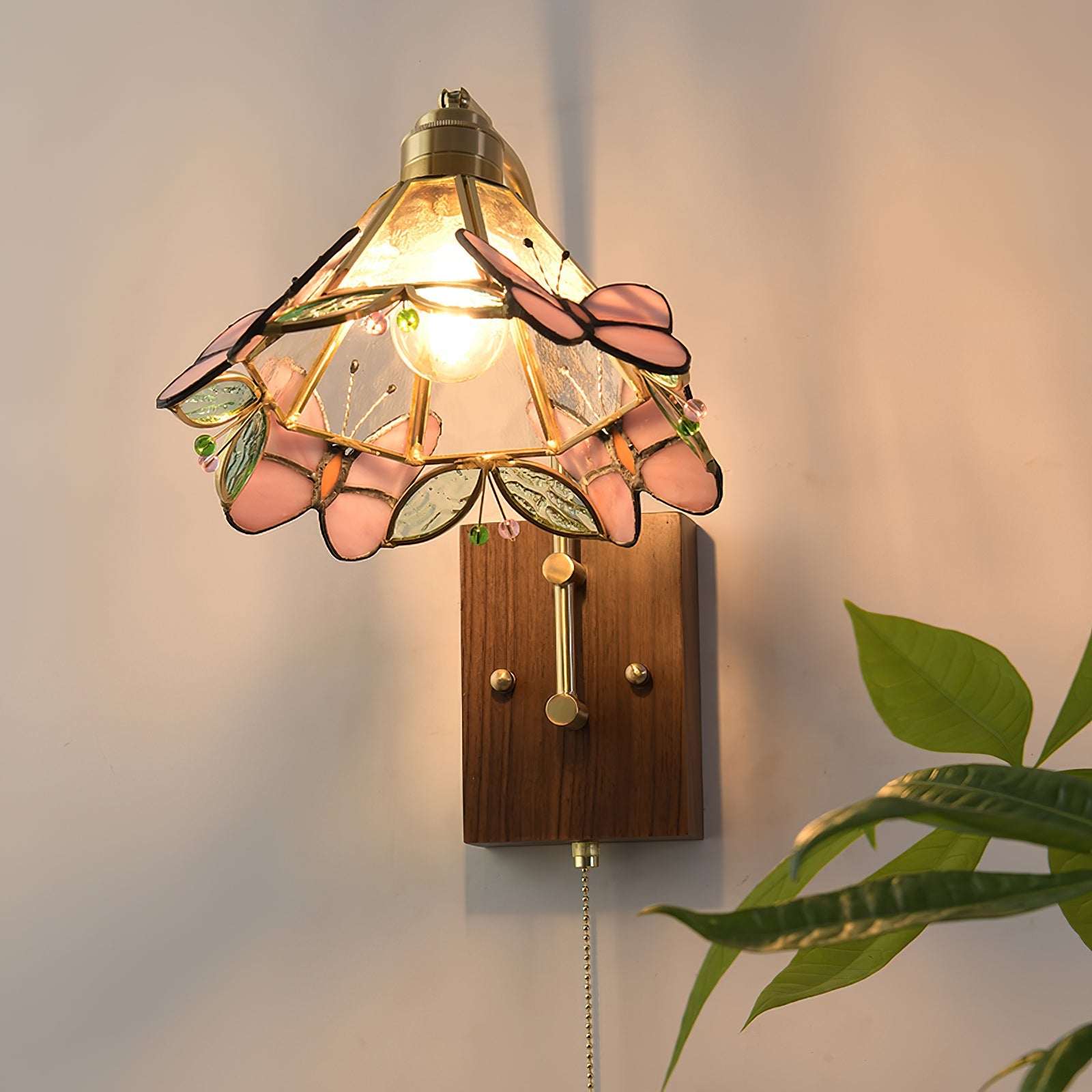 Tiffany Butterfly Wall Lamp Glass - Letslighting