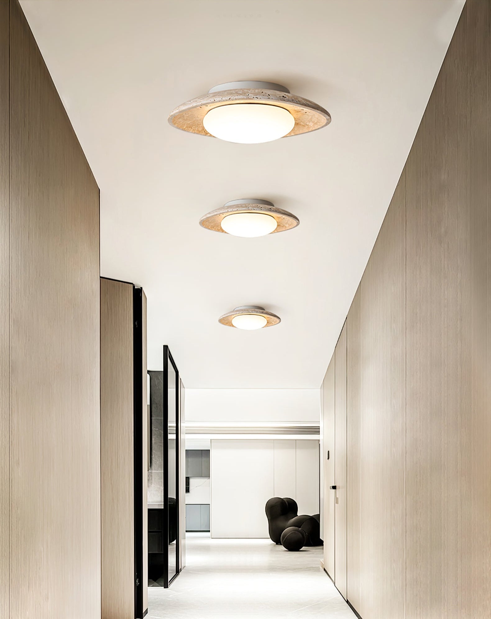 Lena Travertine Ceiling Light - Letslighting