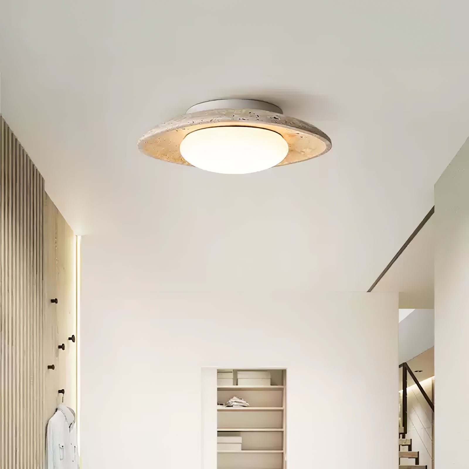 Lena Travertine Ceiling Light - Letslighting
