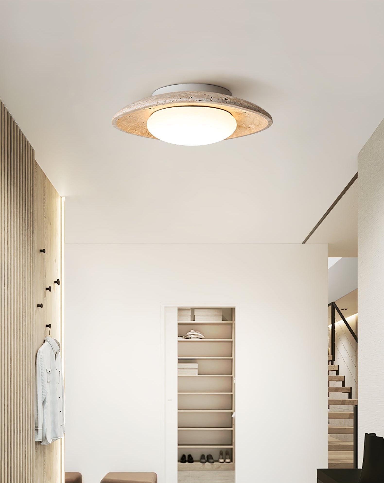 Lena Travertine Ceiling Light - Letslighting