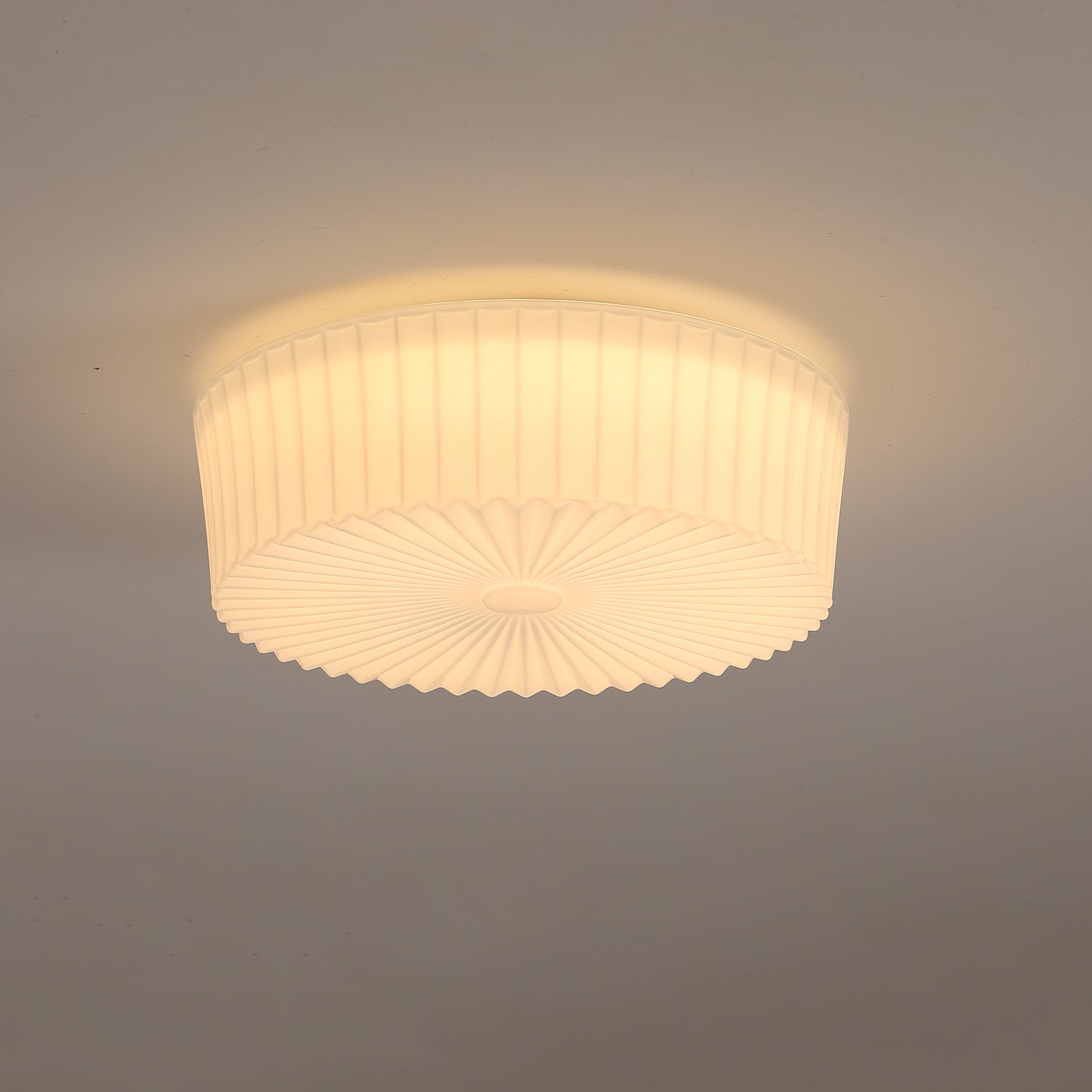 Lustra Ceiling Light Drum Glass Radiant - Letslighting
