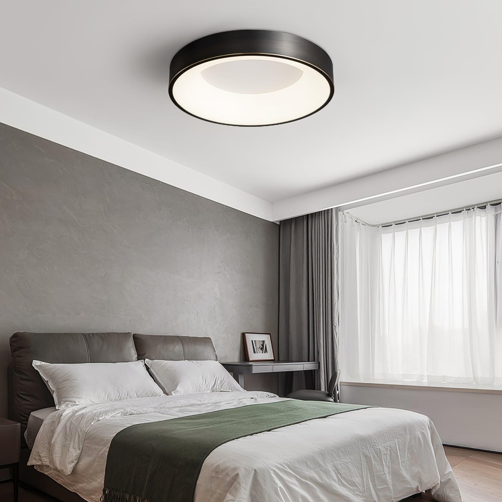 Zetheos Modern Minimalist Brass Ceiling Light - Letslighting