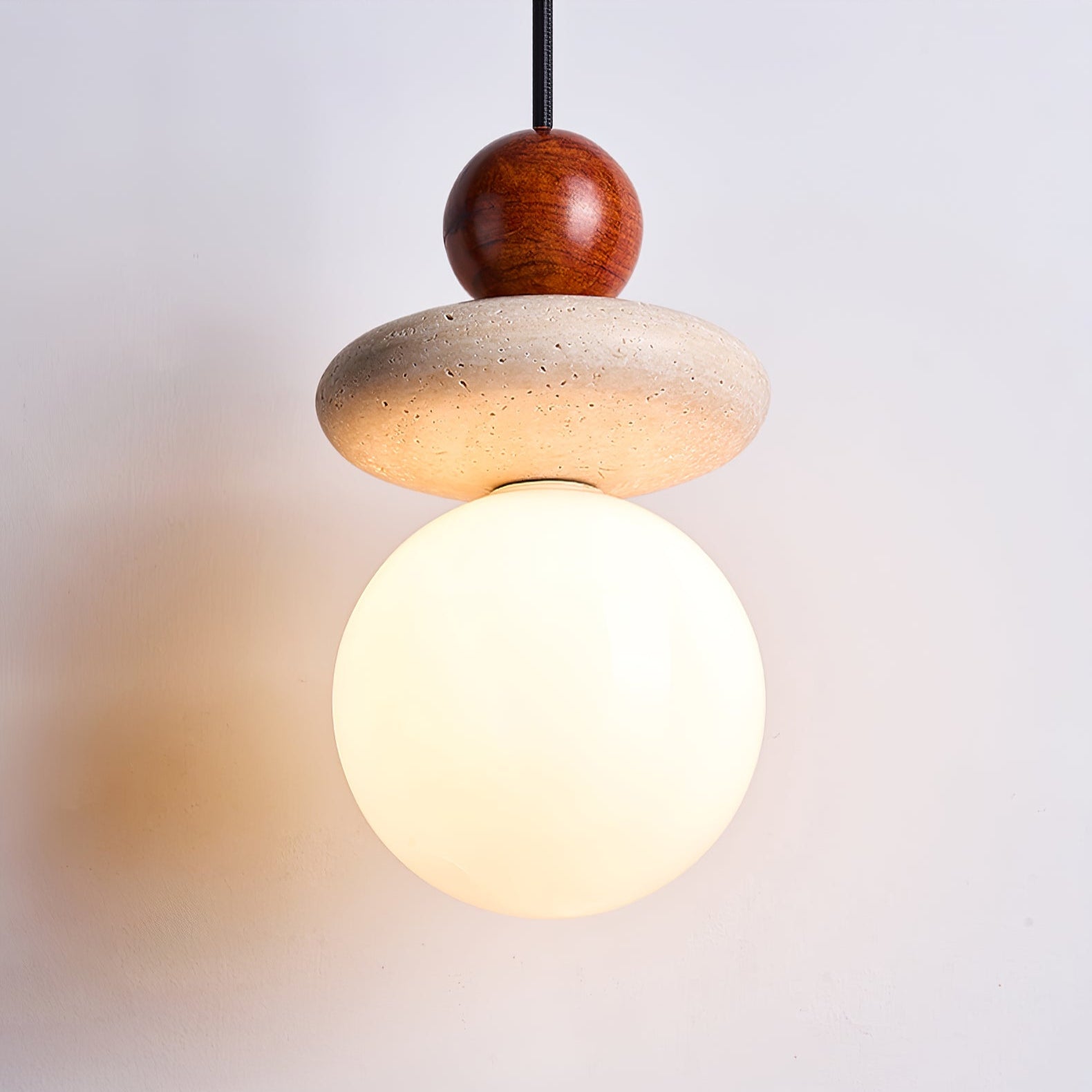 Lumi Travertine Pendant Light - Letslighting