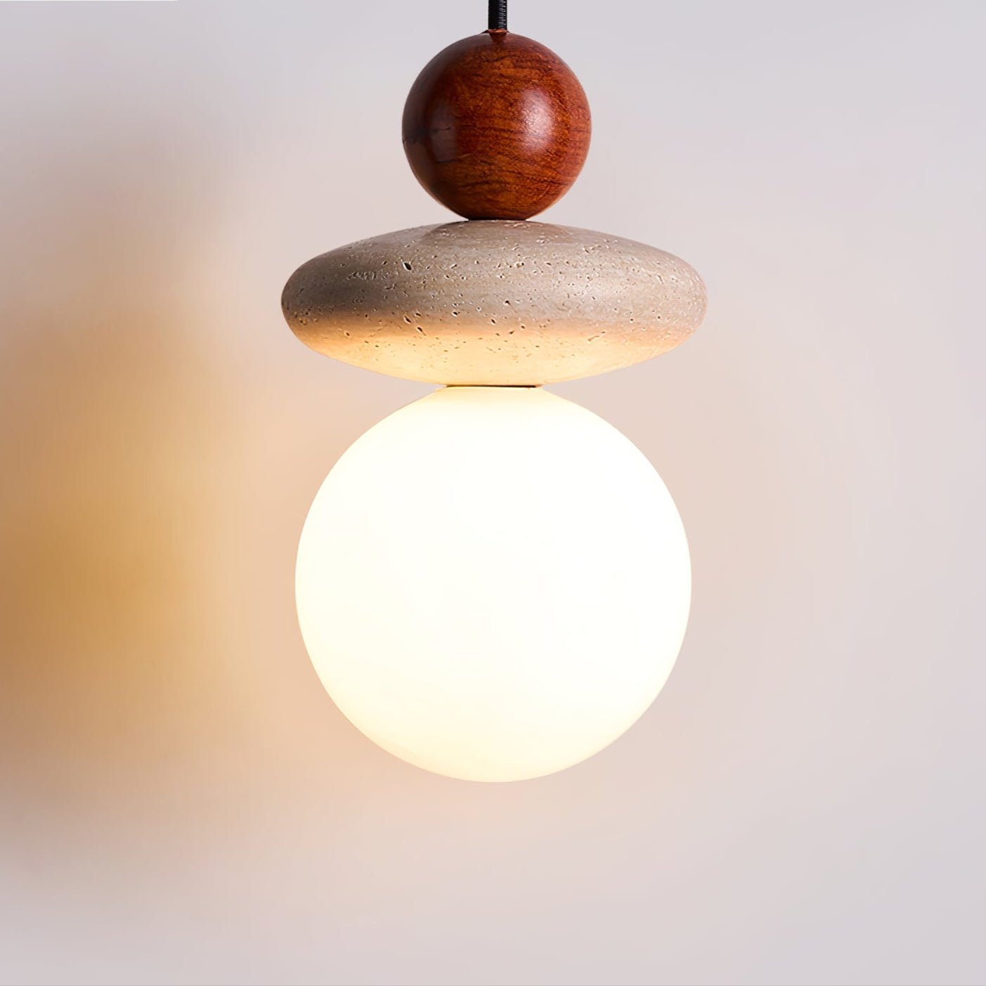 Lumi Travertine Pendant Light - Letslighting