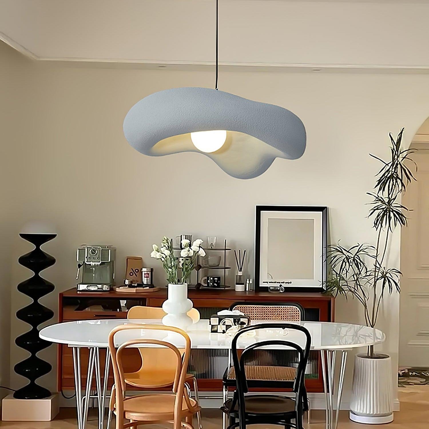 Avi Natural Wabi Sabi Livingroom Pendant Light - Letslighting
