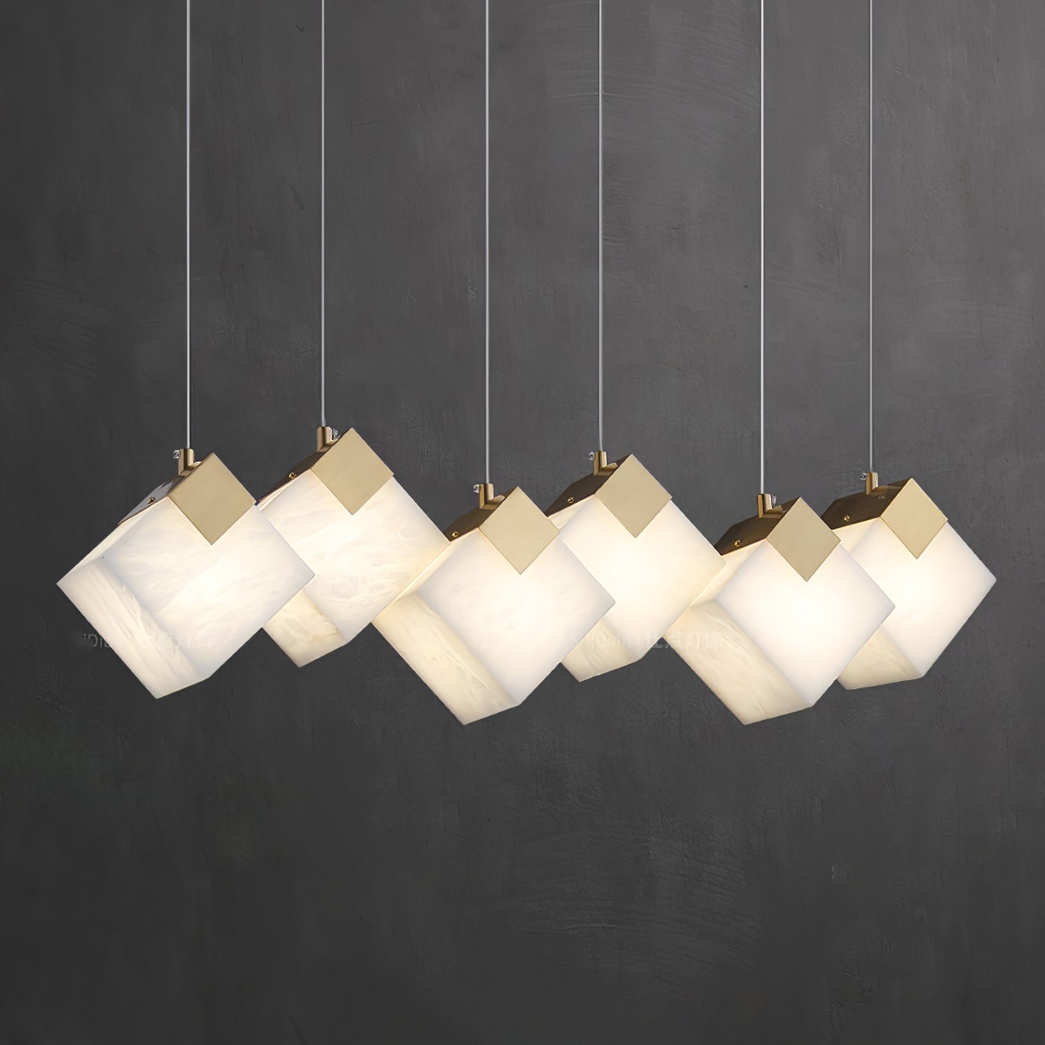 Vevariel Linear Alabaster Pendant Light