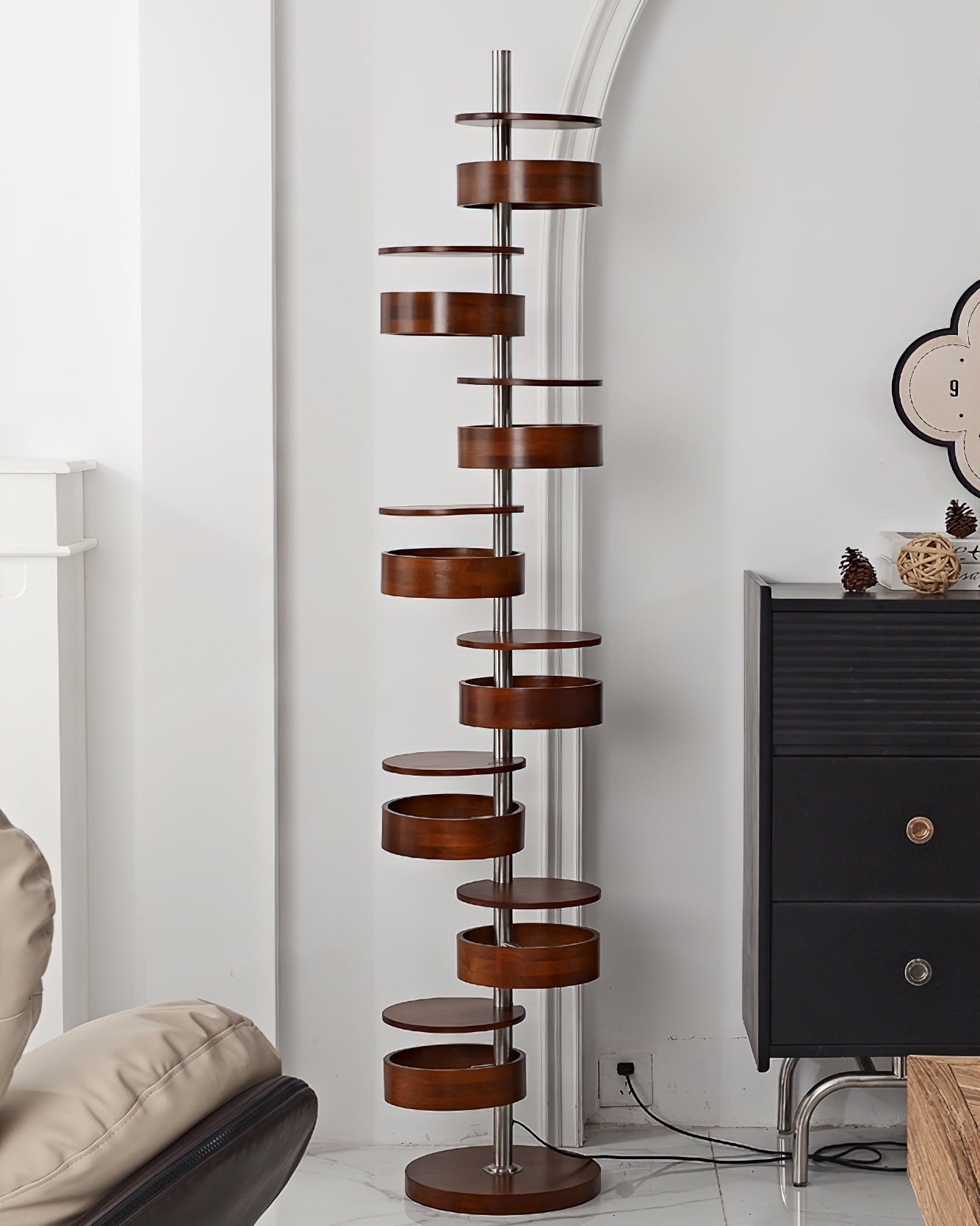 Lynix Wooden Floor Lamp - Letslighting