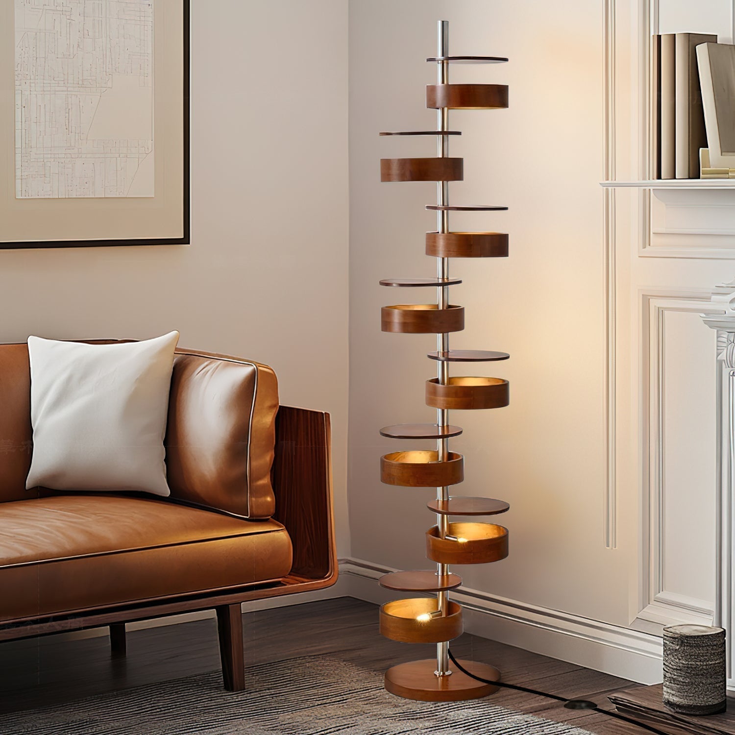 Lynix Wooden Floor Lamp - Letslighting