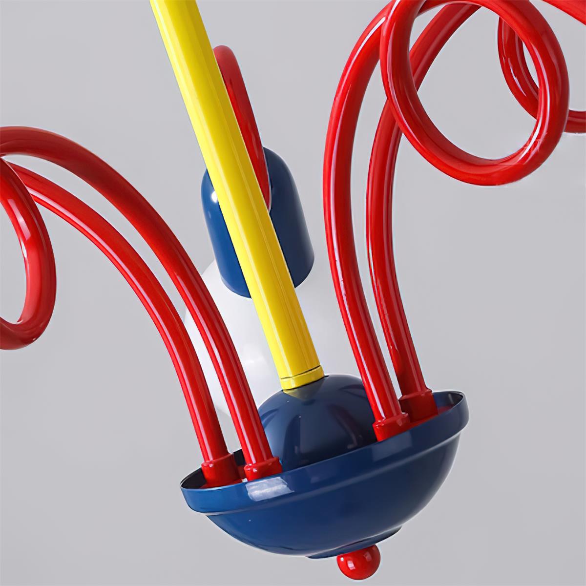 Luminosa Chandelier Red Blue Playful Joy - Letslighting